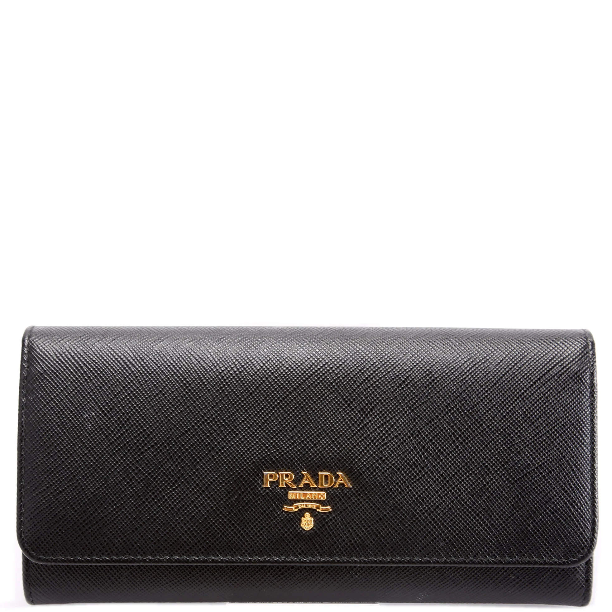 Saffiano Chain Wallet 1MH132 Black