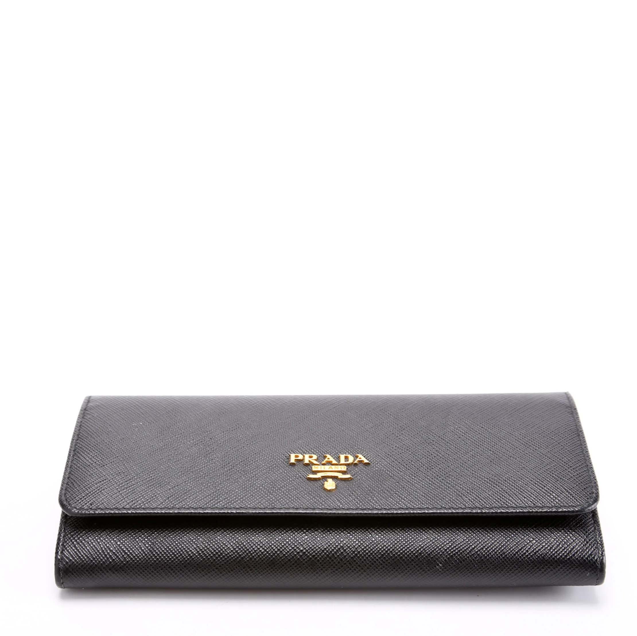 Saffiano Chain Wallet 1MH132 Black - Image 4