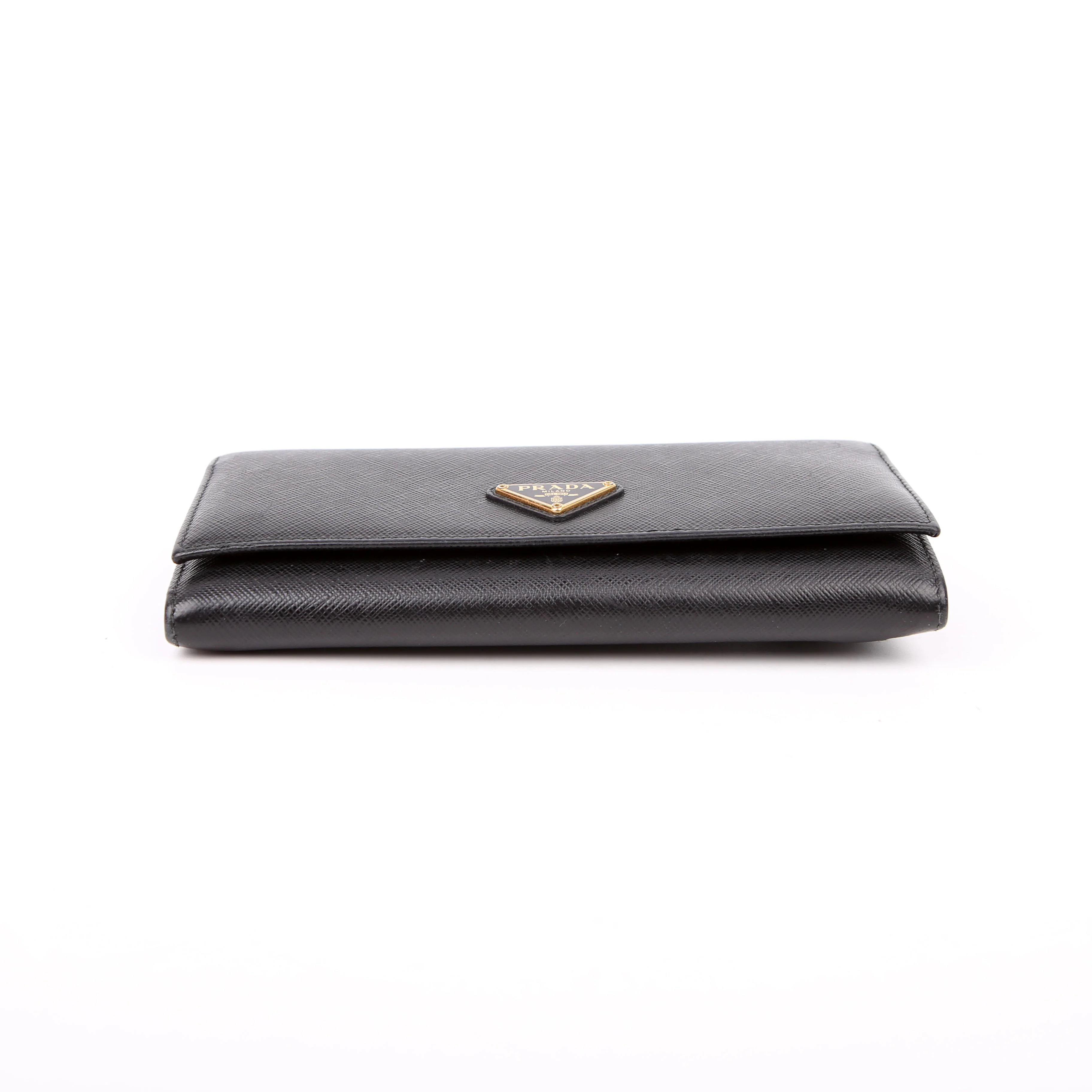 Saffiano Chain Wallet 1MH132 Black - Image 4