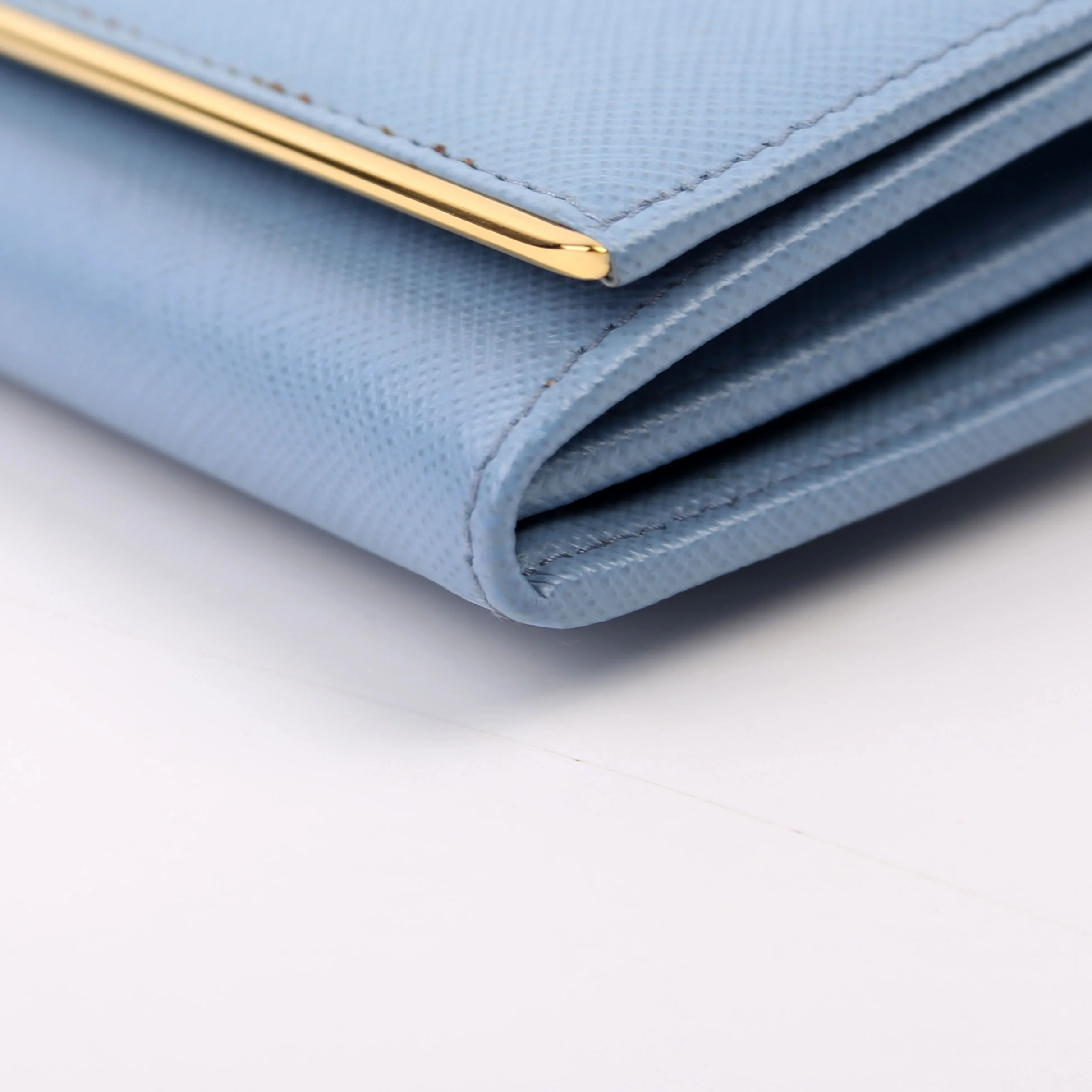 Saffiano Chain Wallet 1MH132 Blue - Image 6