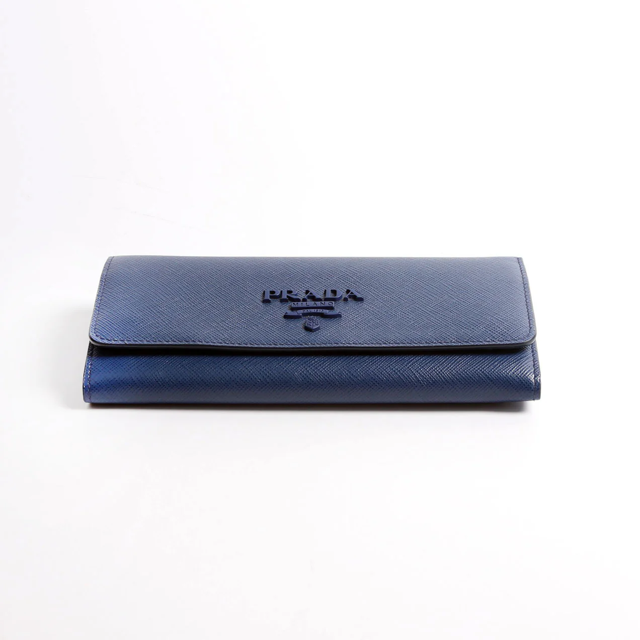 Saffiano Chain Wallet 1MH132 Blue - Image 3