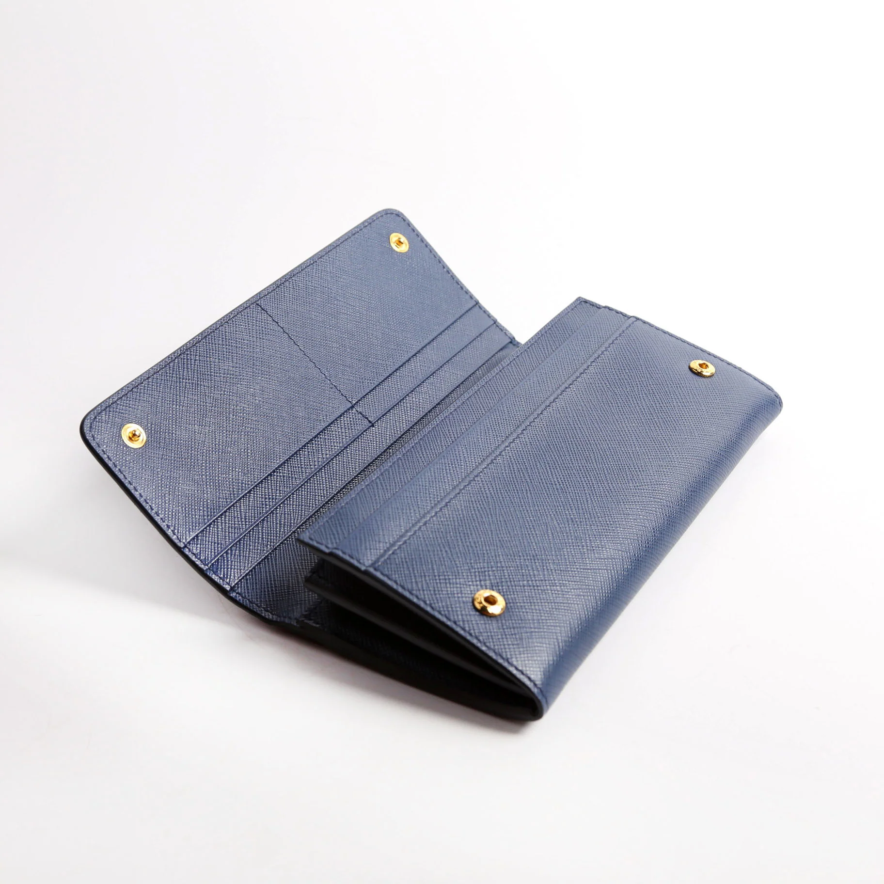 Saffiano Chain Wallet 1MH132 Blue - Image 7