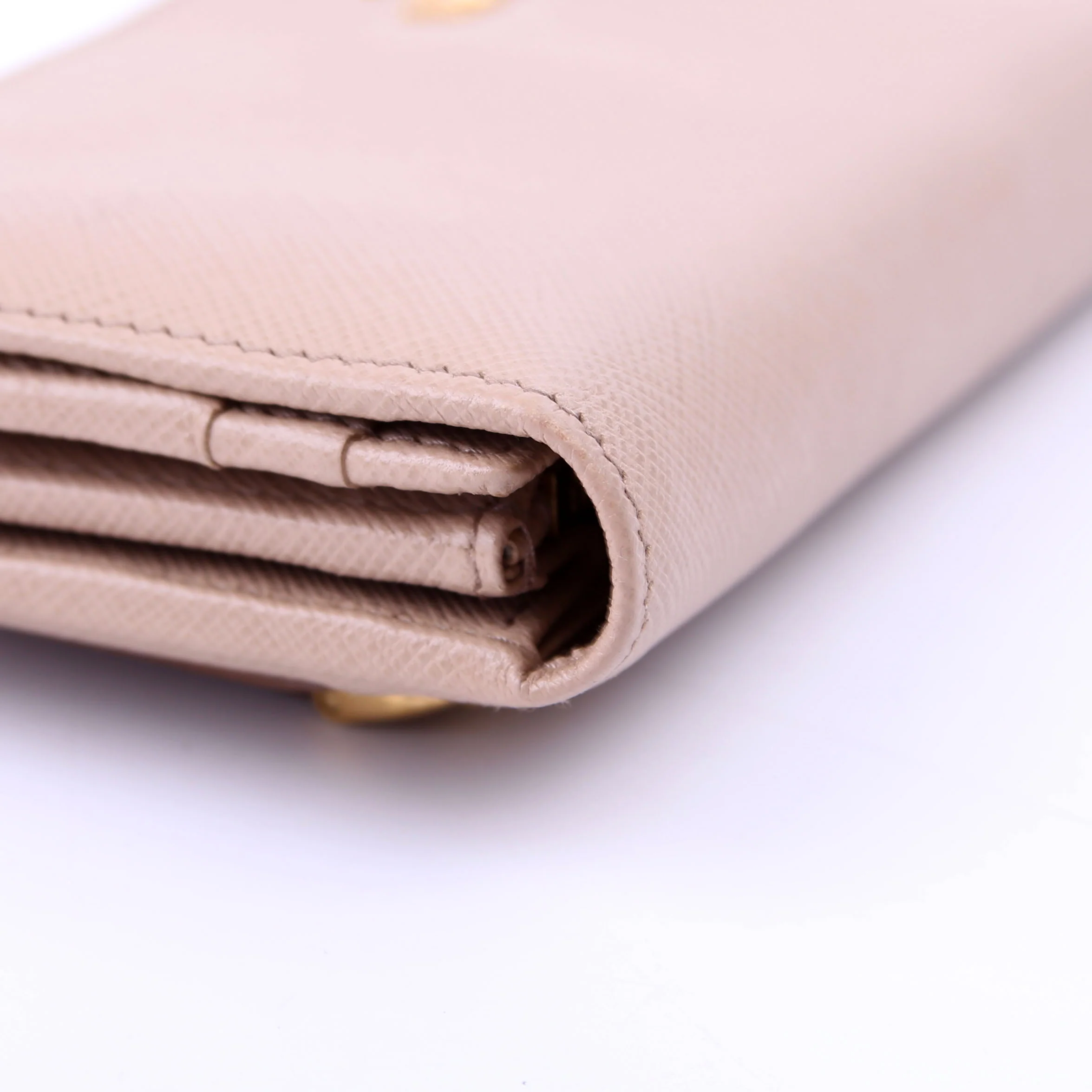 Saffiano Chain Wallet 1MH132 Tan - Image 7