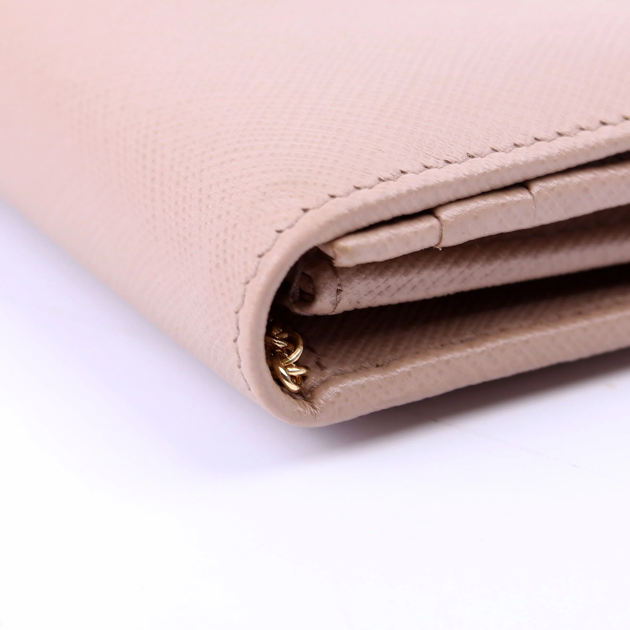 Saffiano Chain Wallet 1MH132 Tan - Image 8