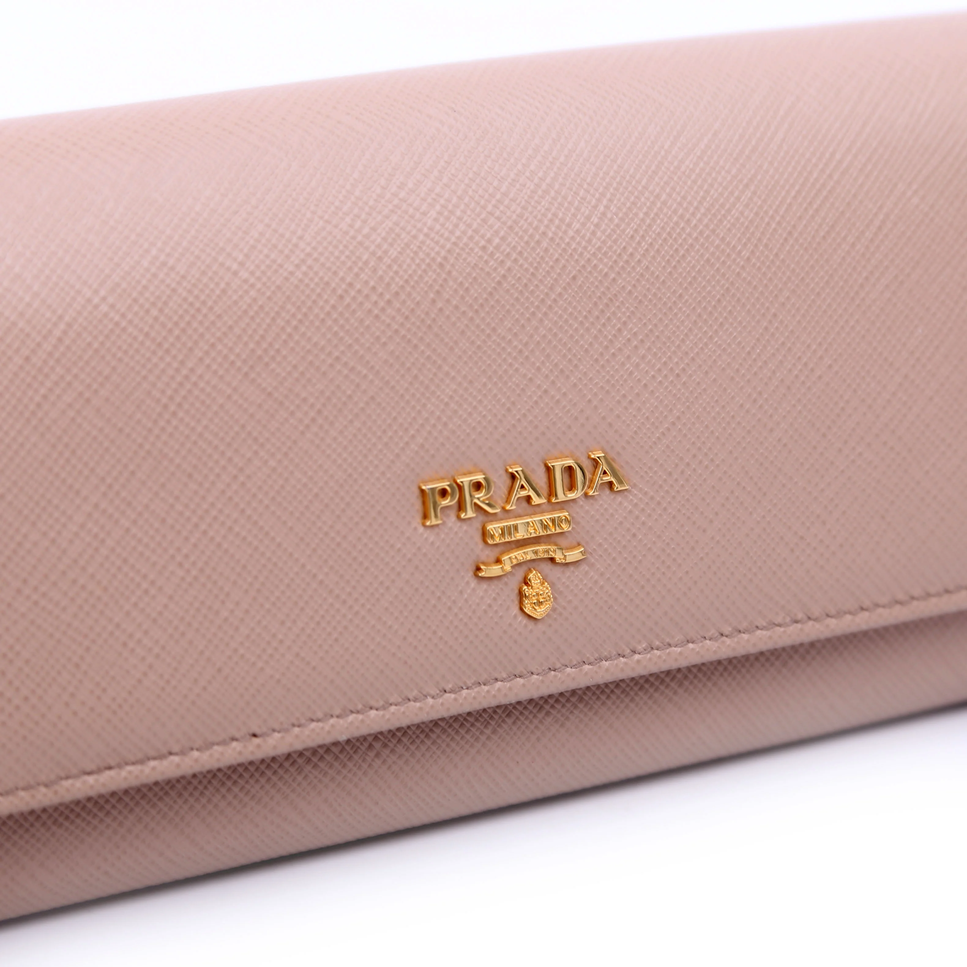 Saffiano Chain Wallet Tan - Image 10