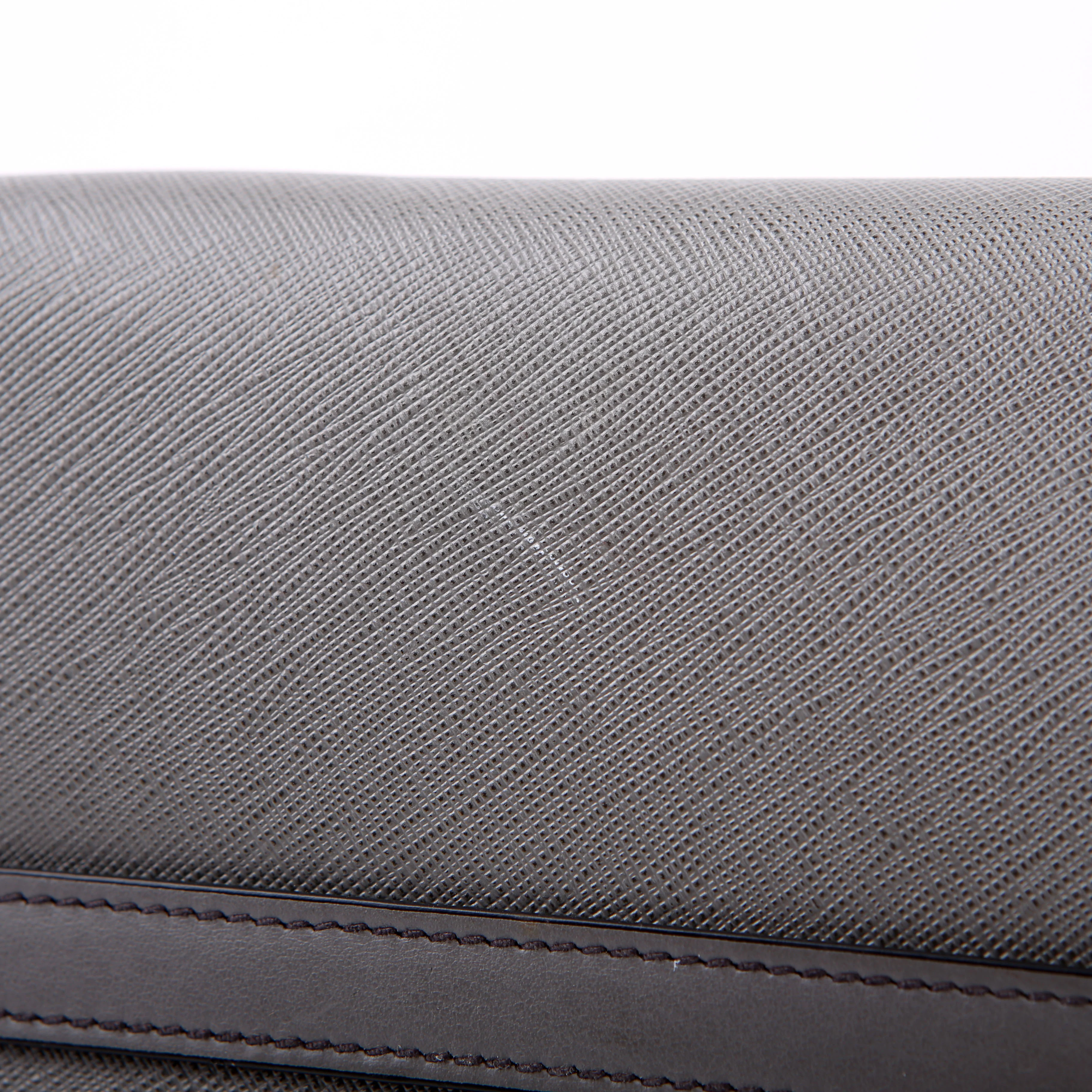 Saffiano/City Calfskin Paradigme Bag Grey - Image 10