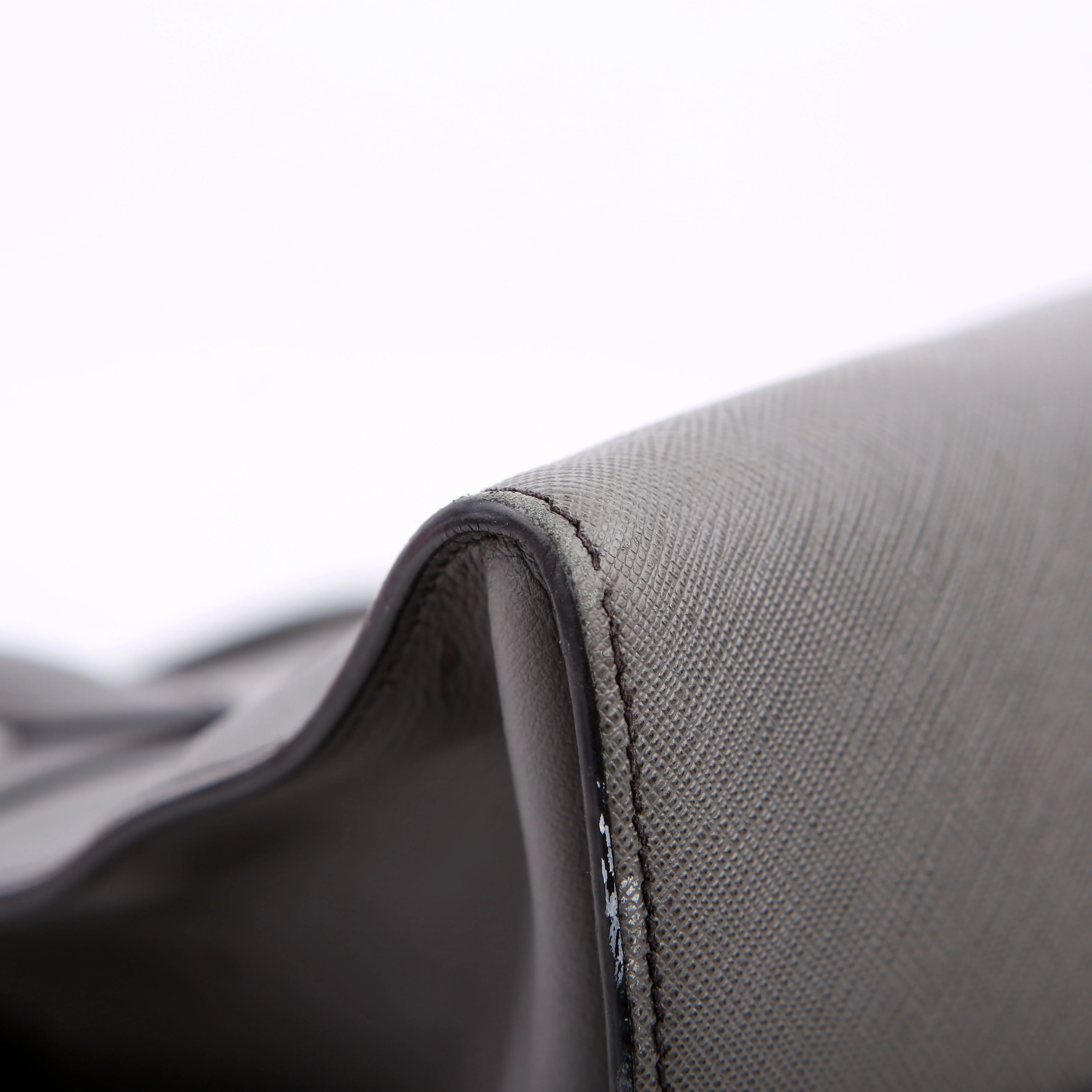 Saffiano/City Calfskin Paradigme Bag Grey - Image 7