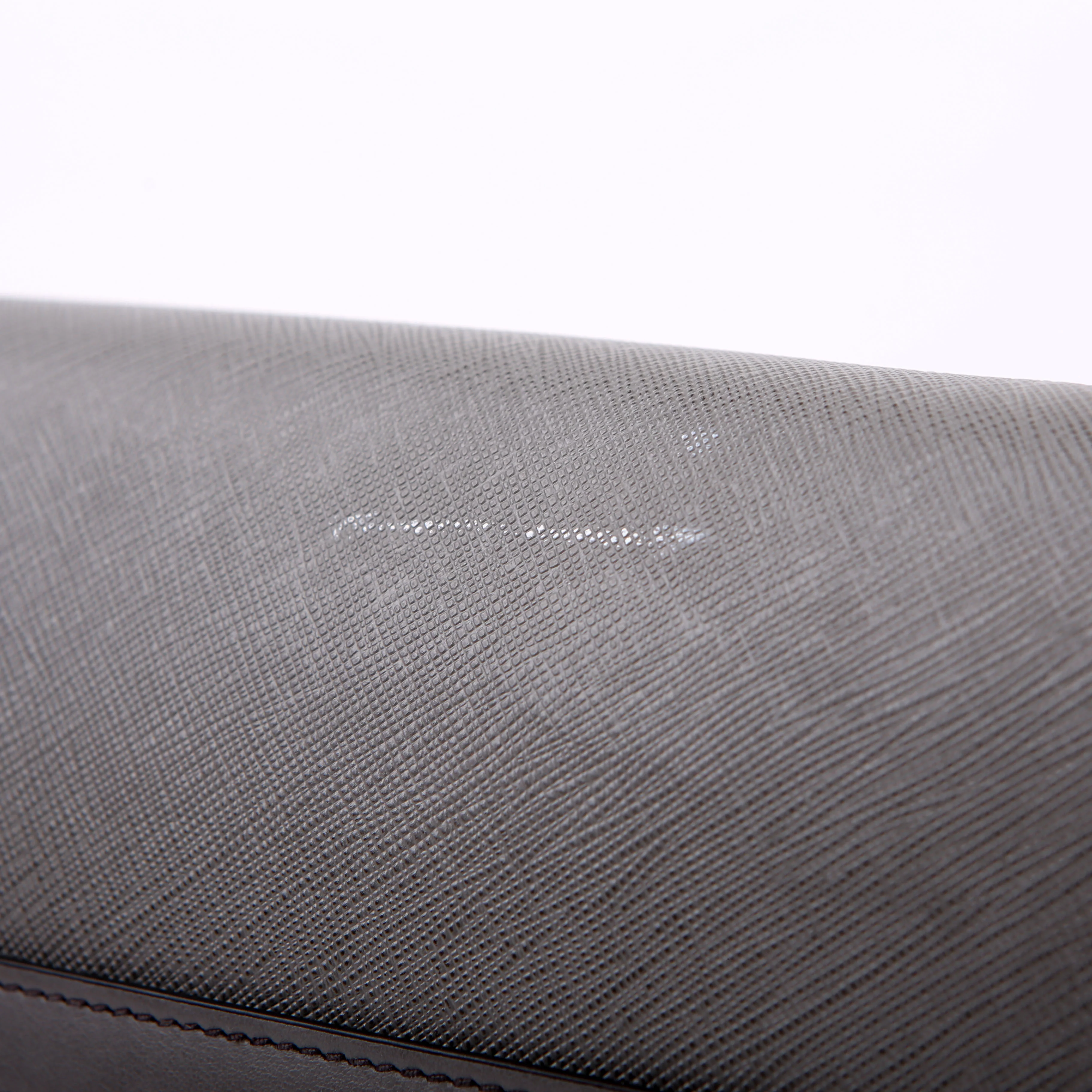 Saffiano/City Calfskin Paradigme Bag Grey - Image 9