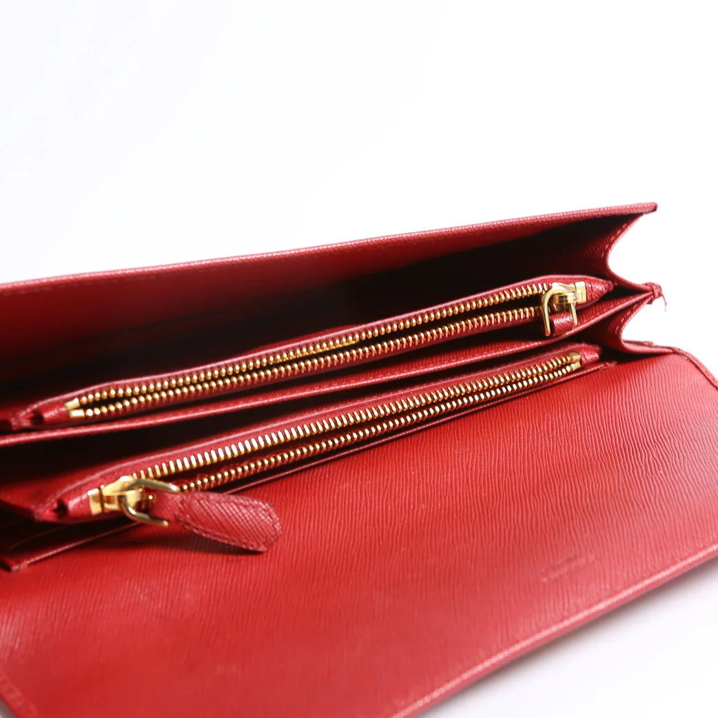 Saffiano Clutch Red - Image 11