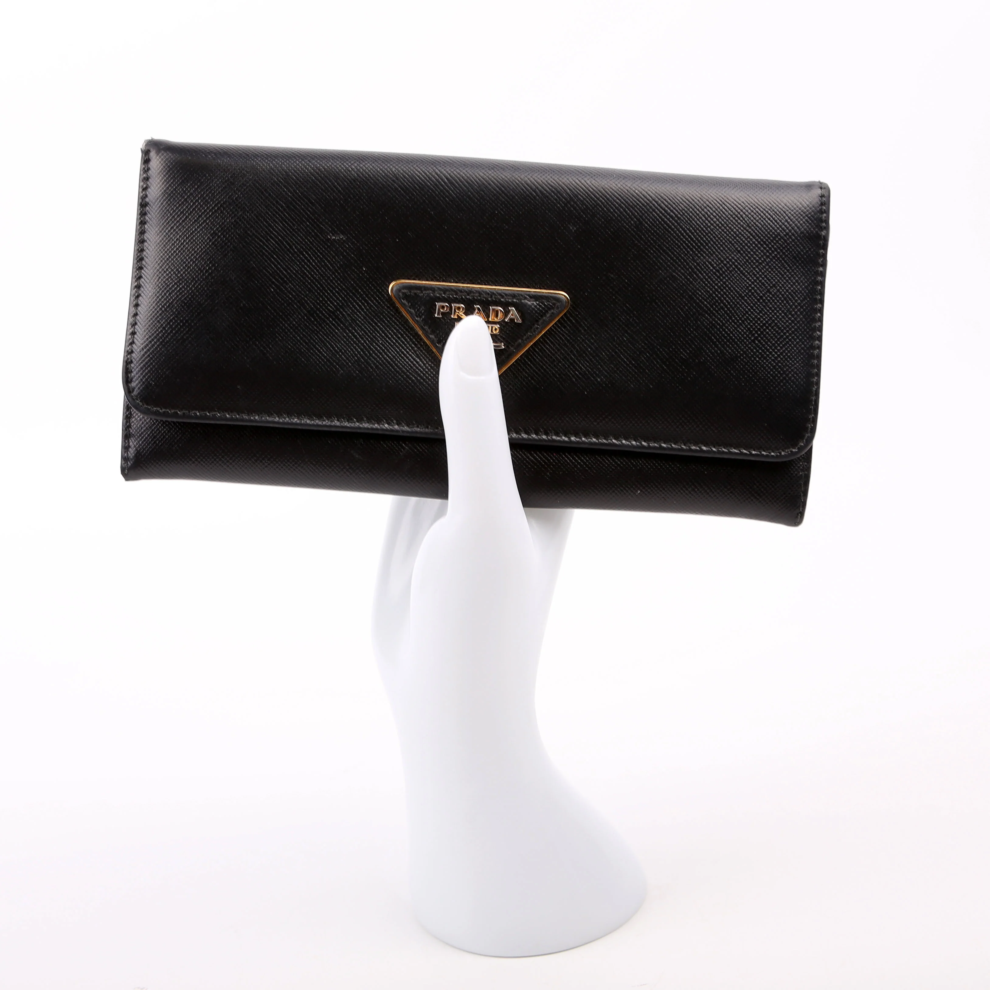 Saffiano Continental Wallet Black - Image 14