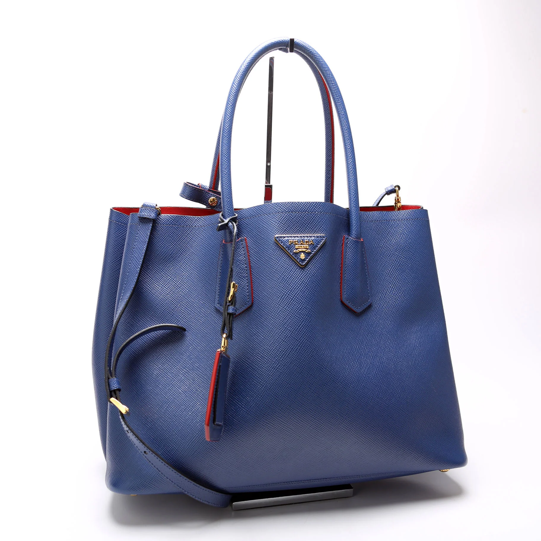 Saffiano Cuir Double Large Blue - Image 2