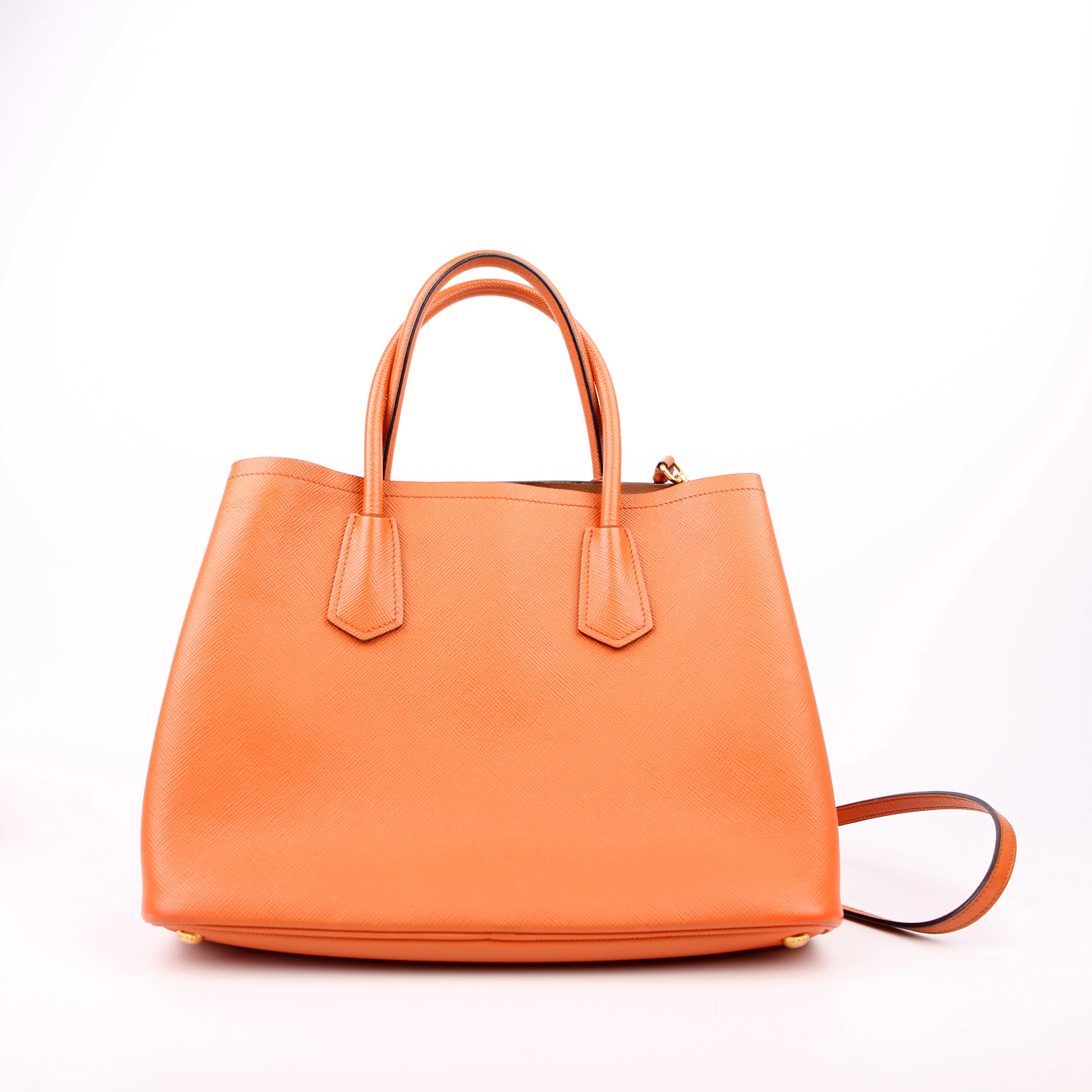 Saffiano Cuir Double Large Orange - Image 3