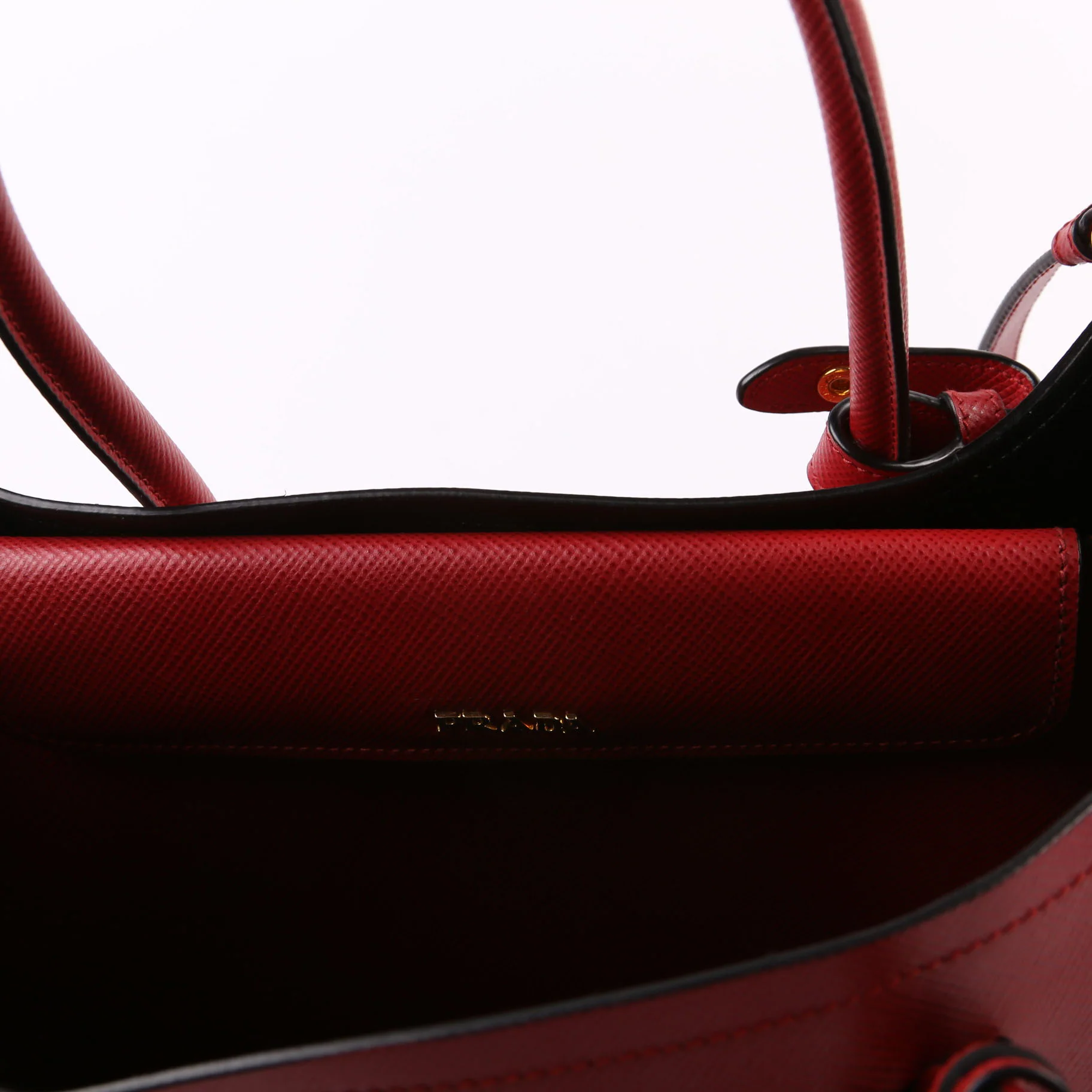 Saffiano Cuir Double Large Red - Image 8
