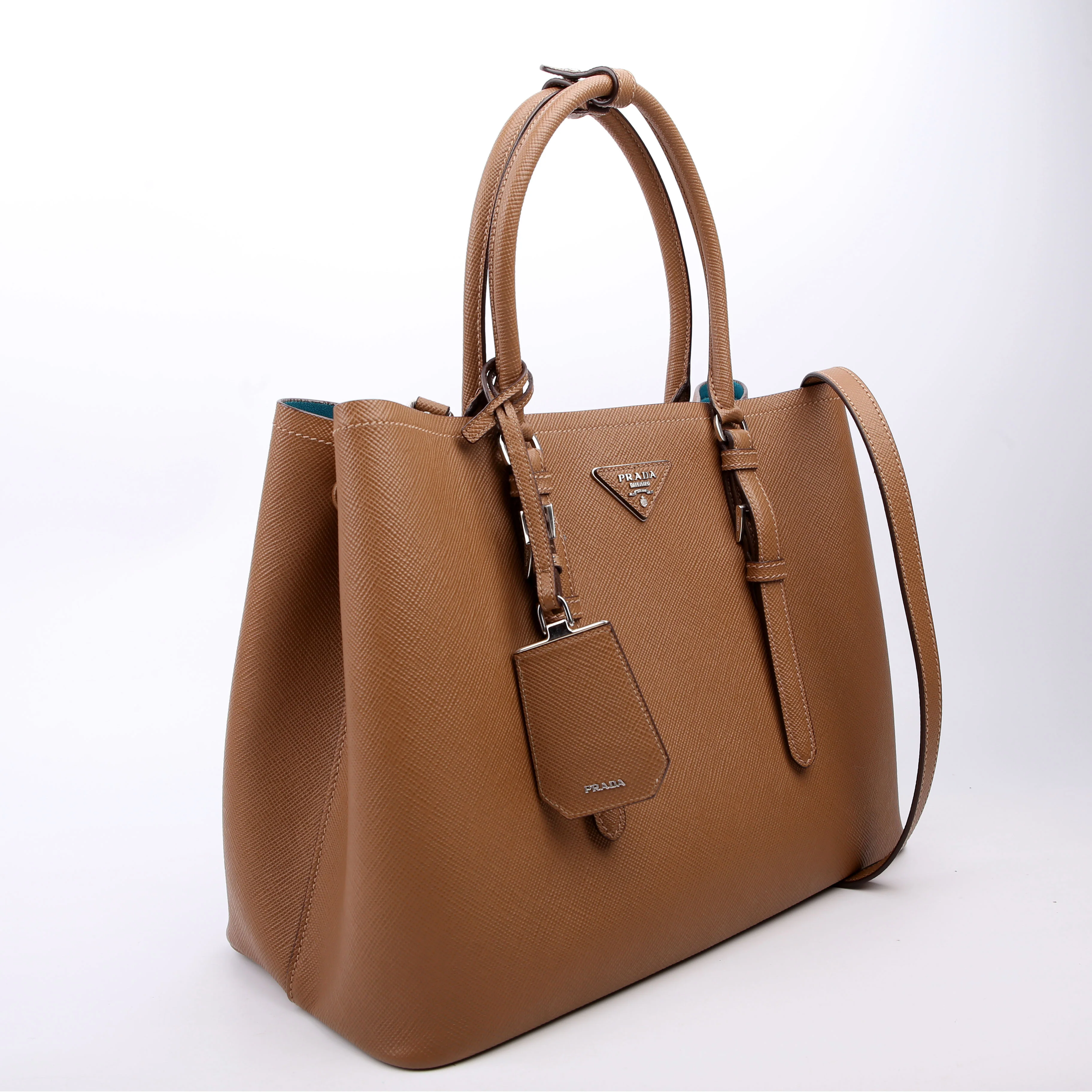 Saffiano Cuir Double Medium Brown - Image 2