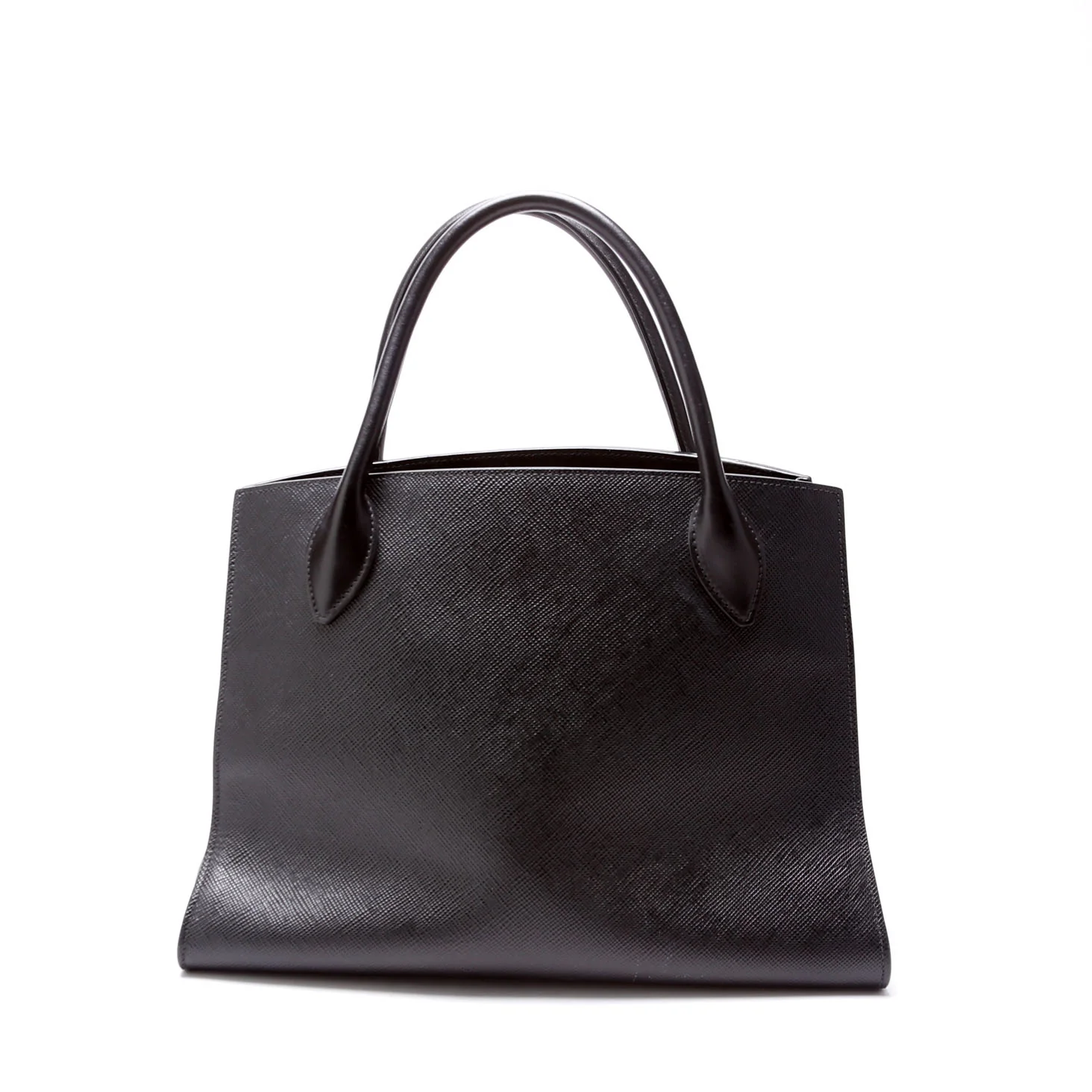 Saffiano Cuir Monochrome Top Handle Tote Black - Image 3
