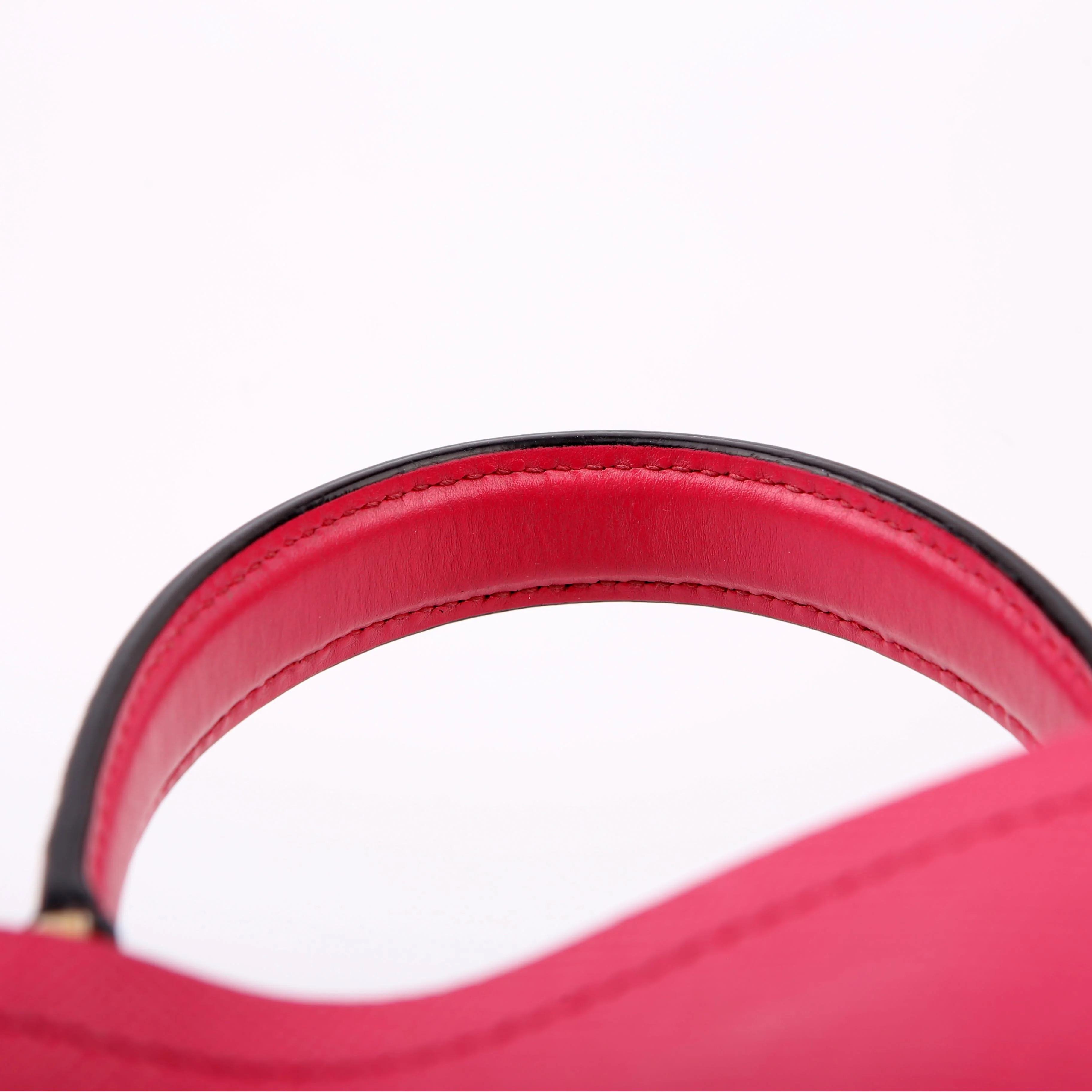 Saffiano Cuir Small Panier Bag Pink - Image 10