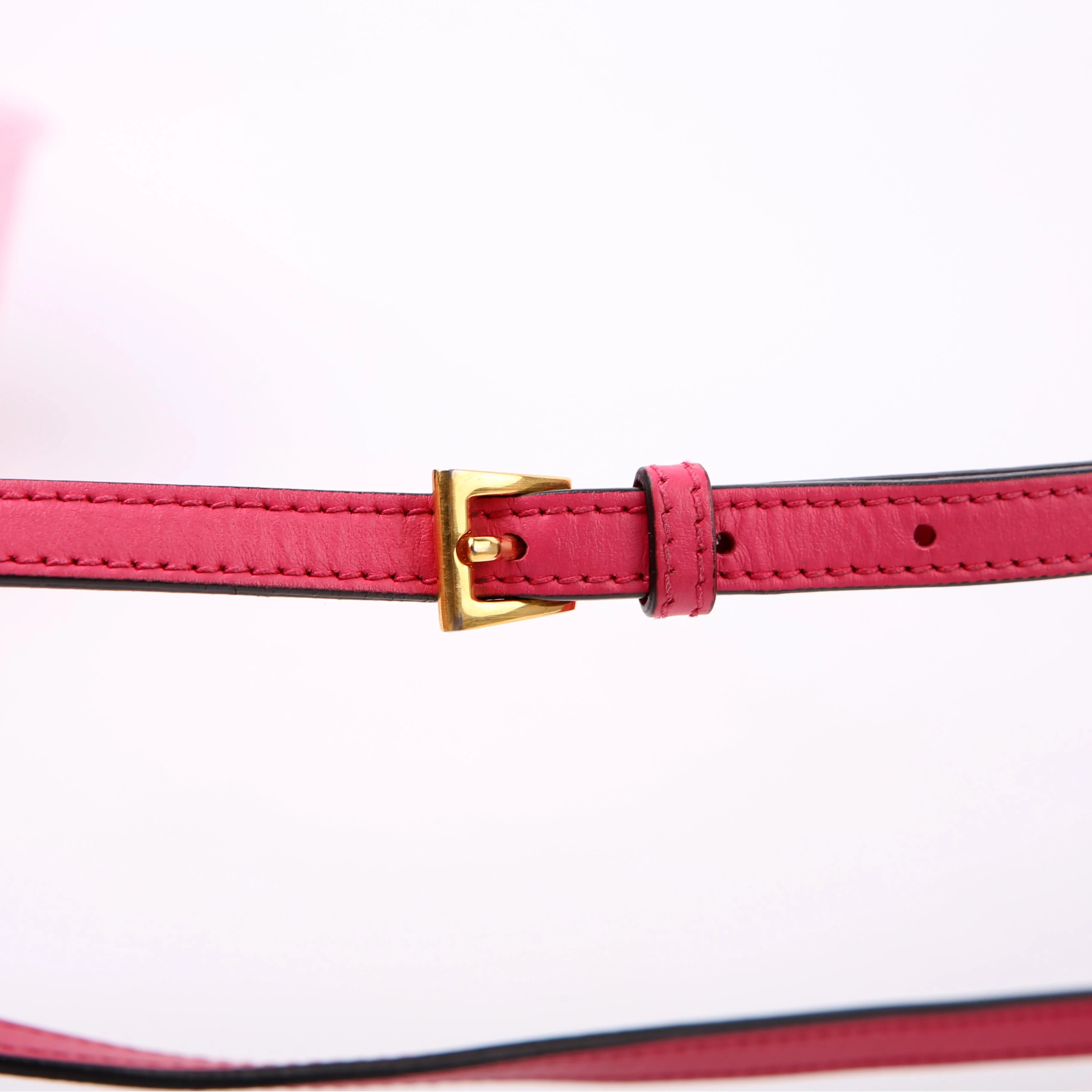 Saffiano Cuir Small Panier Bag Pink - Image 11