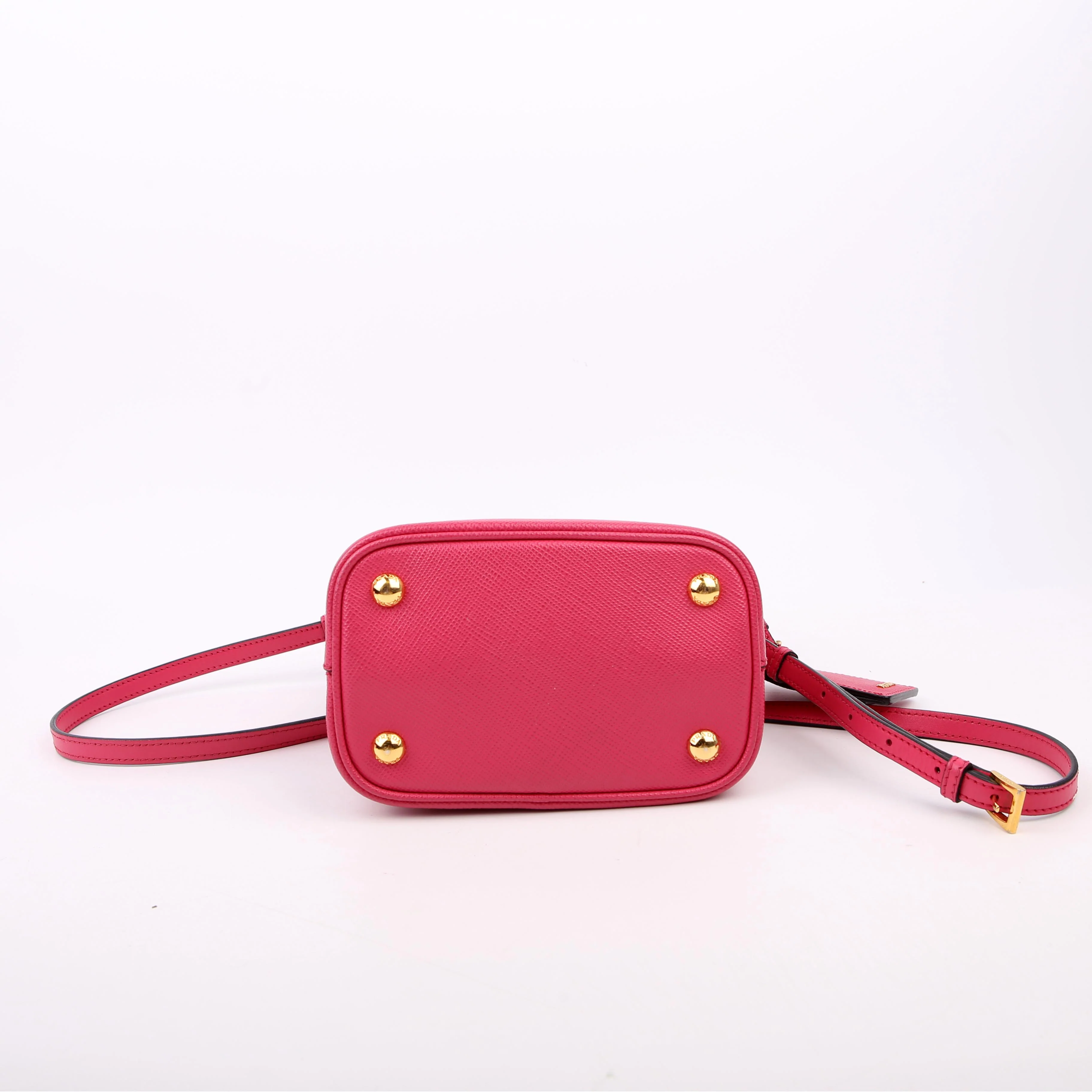 Saffiano Cuir Small Panier Bag Pink - Image 4