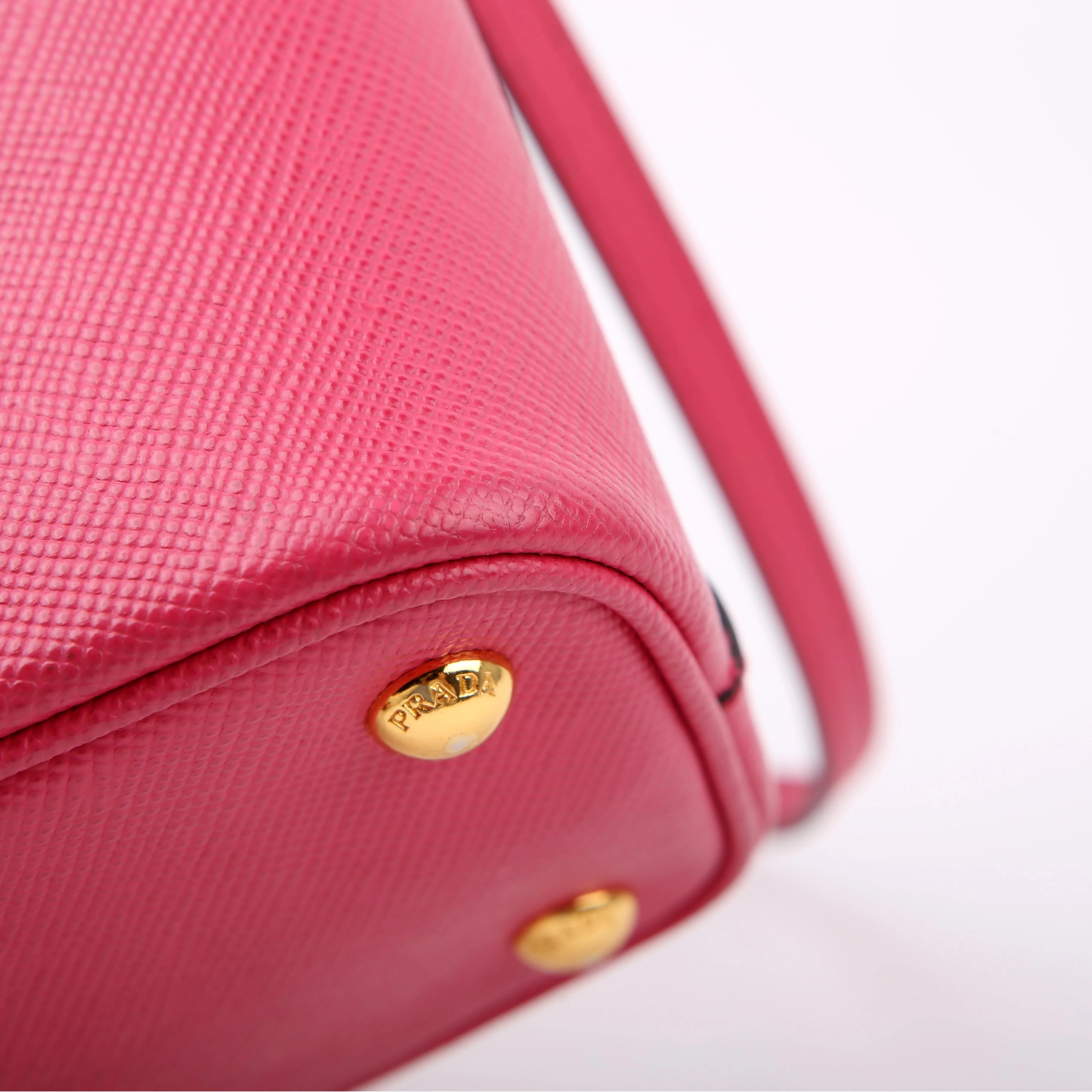Saffiano Cuir Small Panier Bag Pink - Image 8