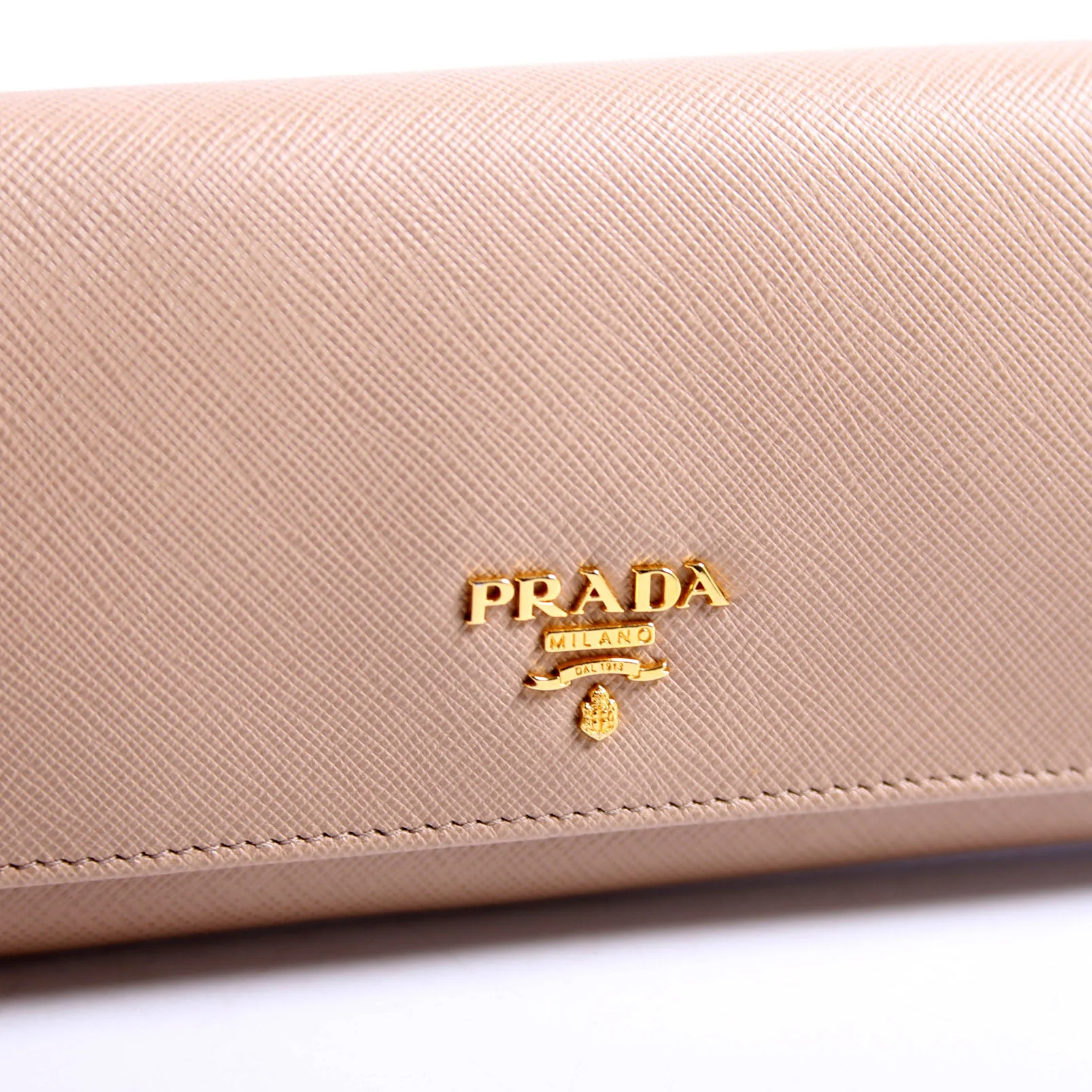 Saffiano Lux Continental Wallet Beige - Image 10