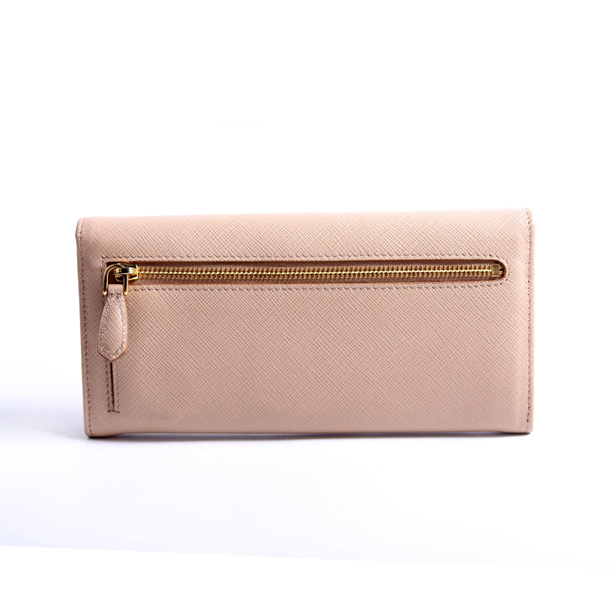 Saffiano Lux Continental Wallet Beige - Image 2