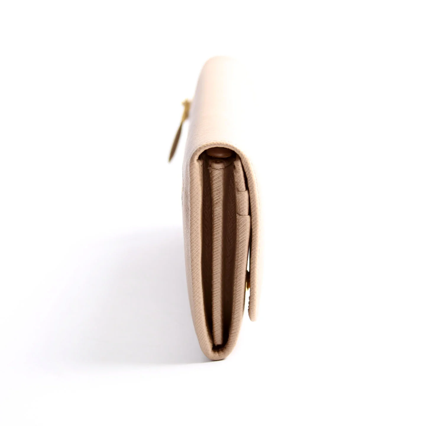 Saffiano Lux Continental Wallet Beige - Image 3