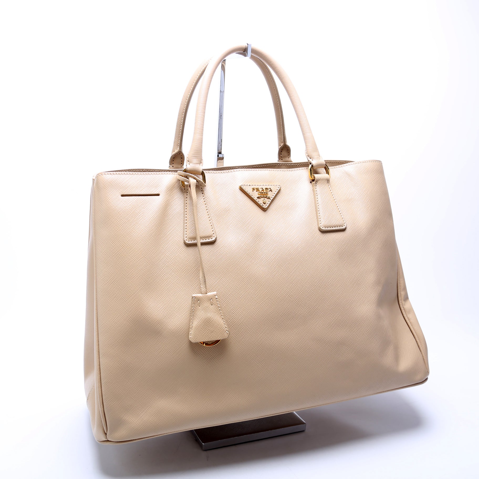Saffiano Lux Large Tote Beige - Image 2
