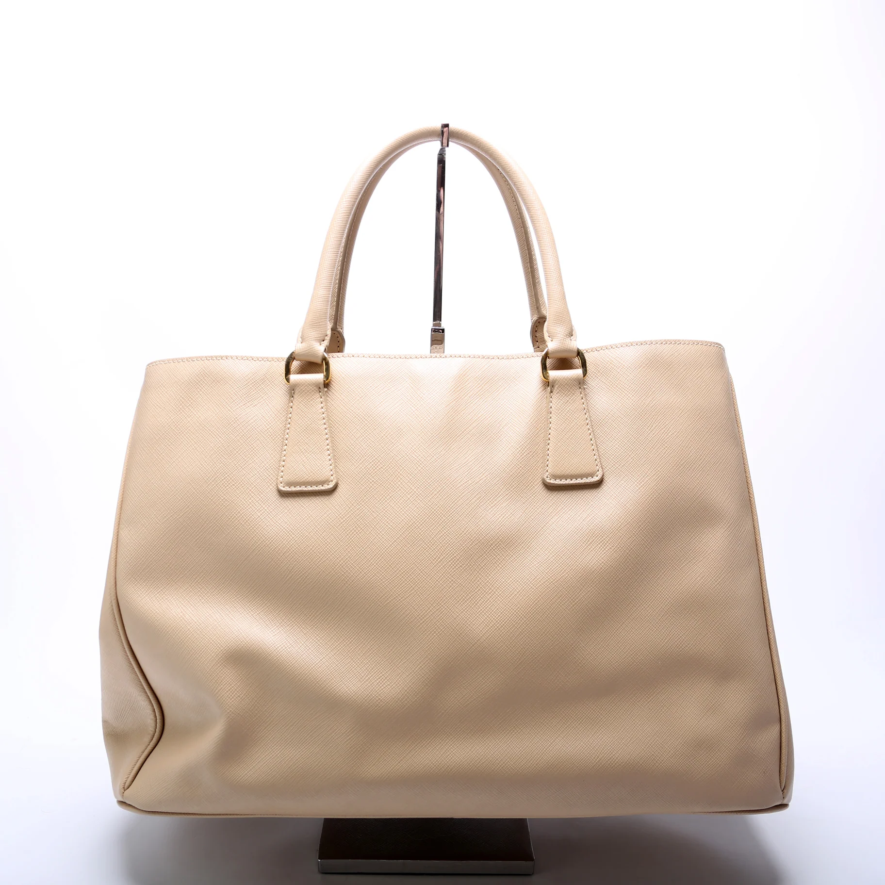 Saffiano Lux Large Tote Beige - Image 3