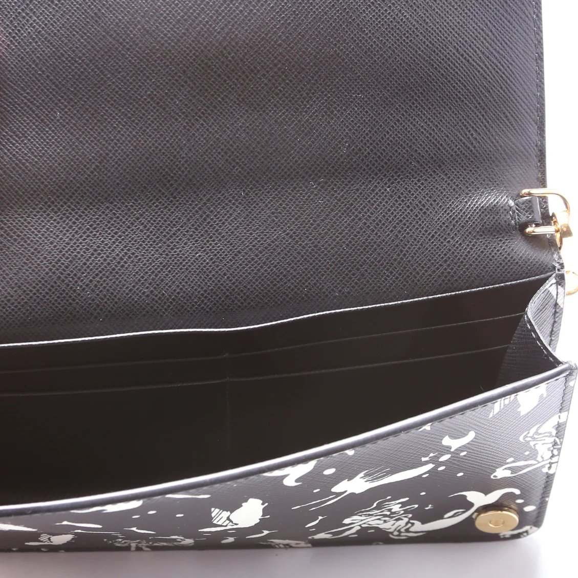 Saffiano Mermaid Print WOC Black/White - Image 5