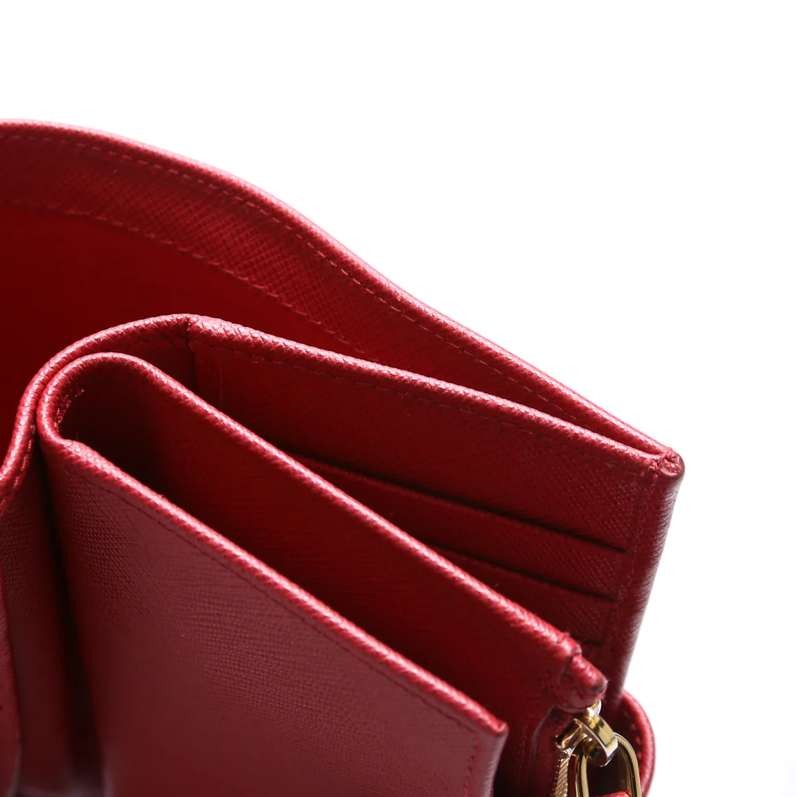 Saffiano Metal Medium Wallet Red - Image 7
