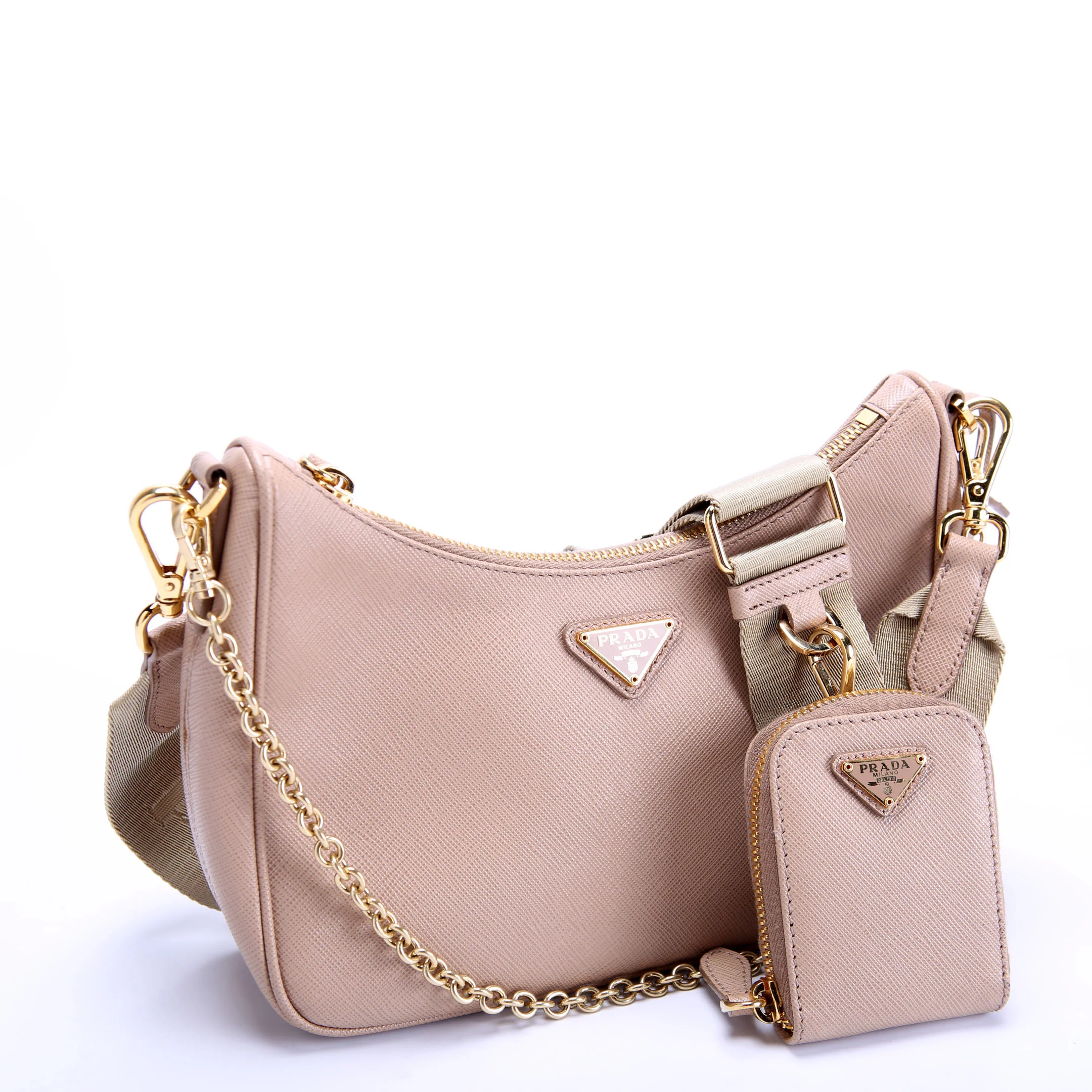 Saffiano Re-Edition 2005 Beige/Gold - Image 2