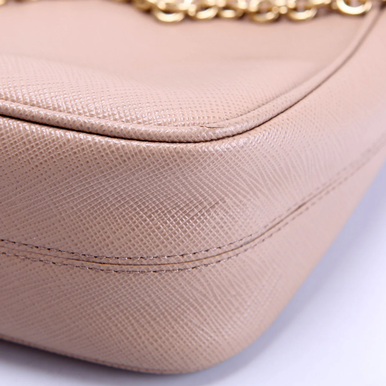 Saffiano Re-Edition 2005 Beige/Gold - Image 6