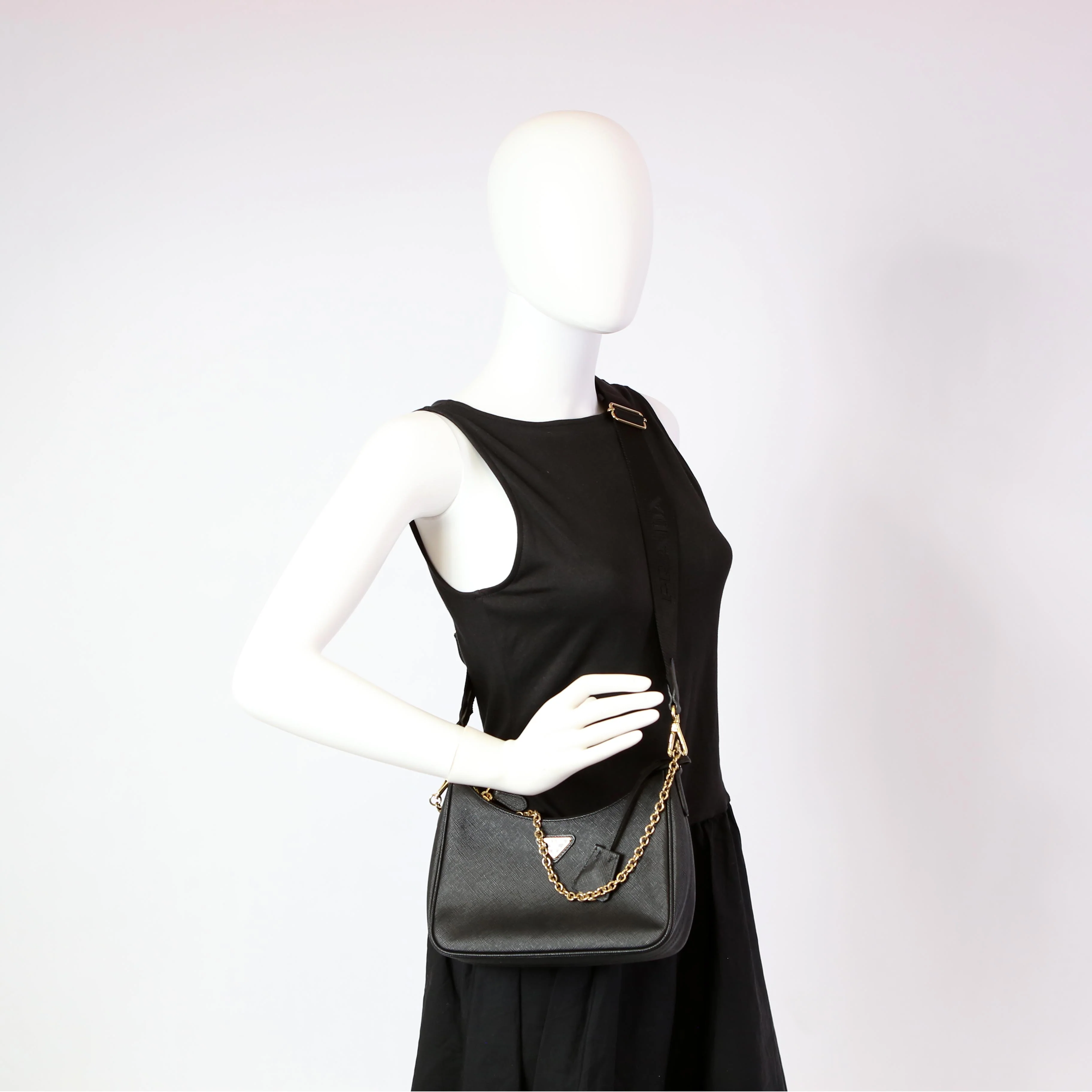 Saffiano Re-Edition 2005 Black - Image 12
