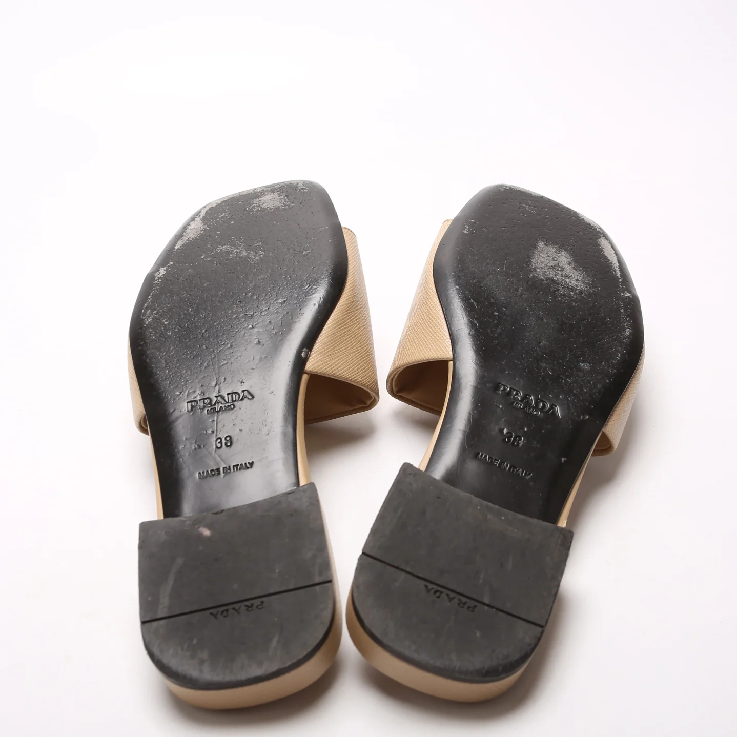 Saffiano Slides Size 38 Tan - Image 6