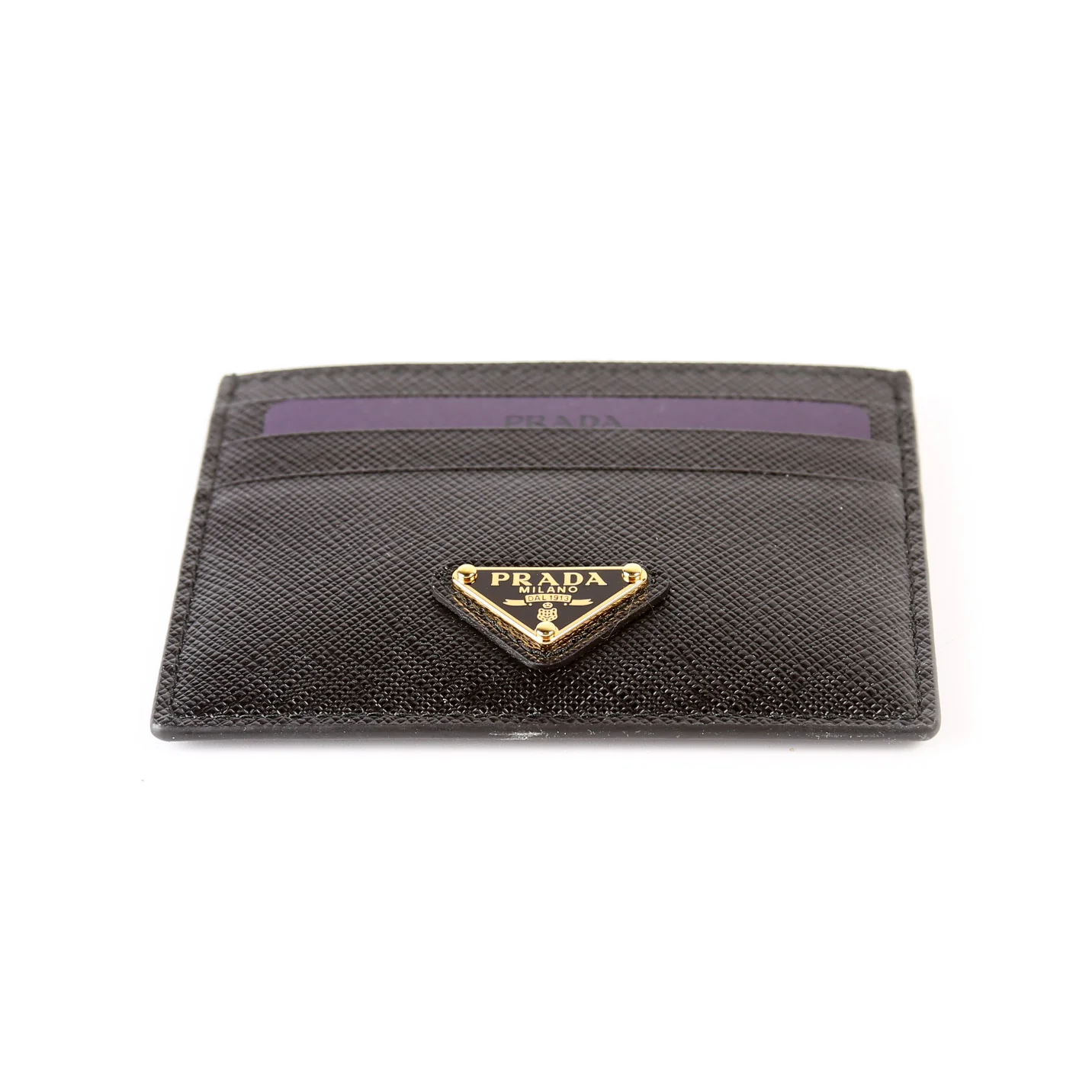 Saffiano Triangle Logo Card Case 1MC025 - Image 5