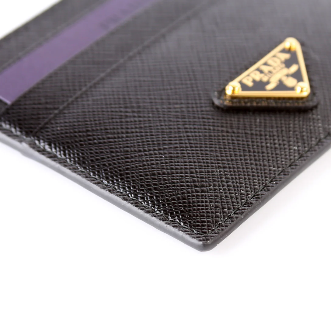 Saffiano Triangle Logo Card Case 1MC025 - Image 6