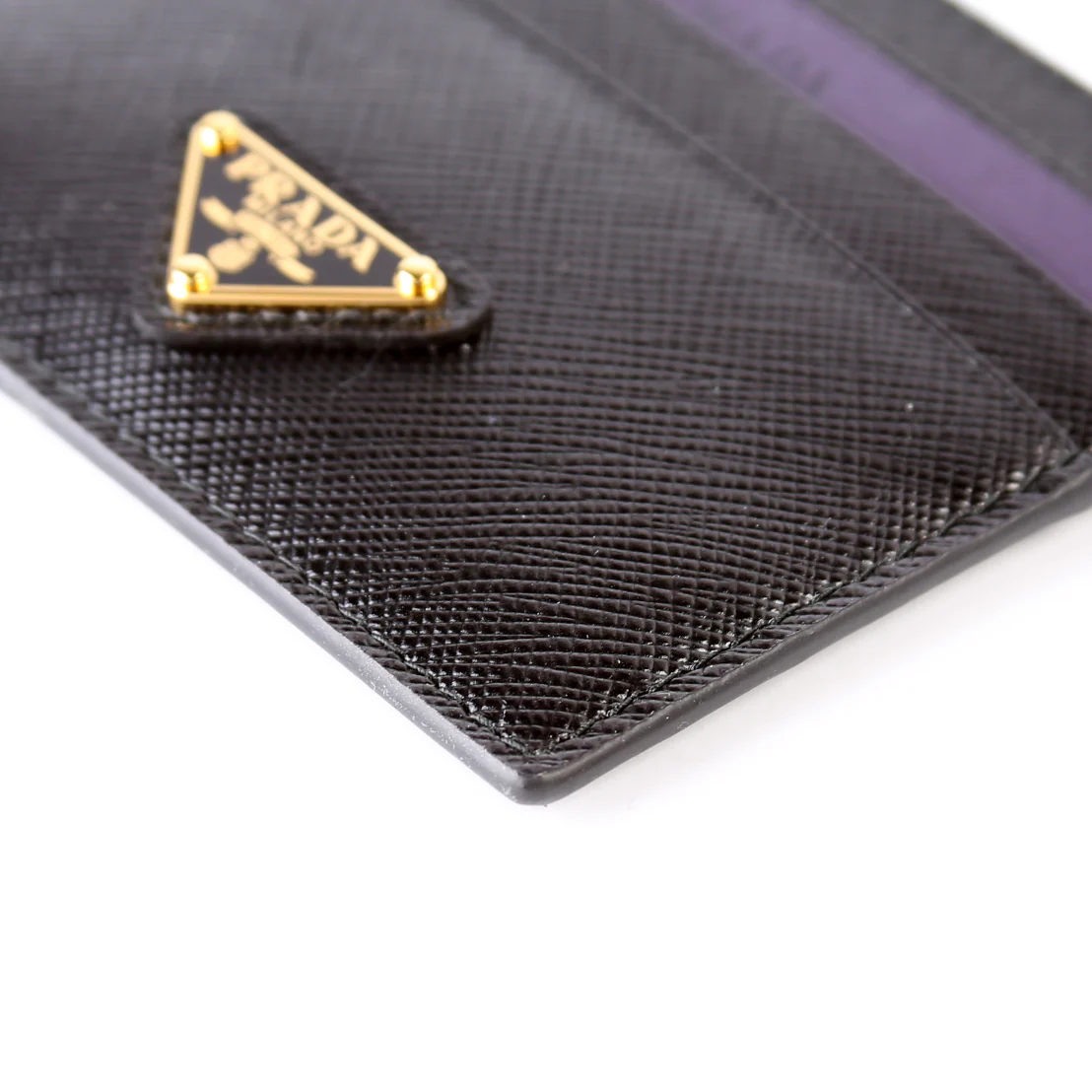 Saffiano Triangle Logo Card Case 1MC025 - Image 7