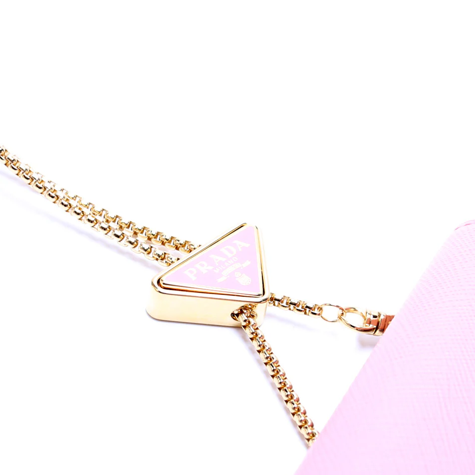Saffiano Triangle Logo Mini Bag 1BP050 - Image 3