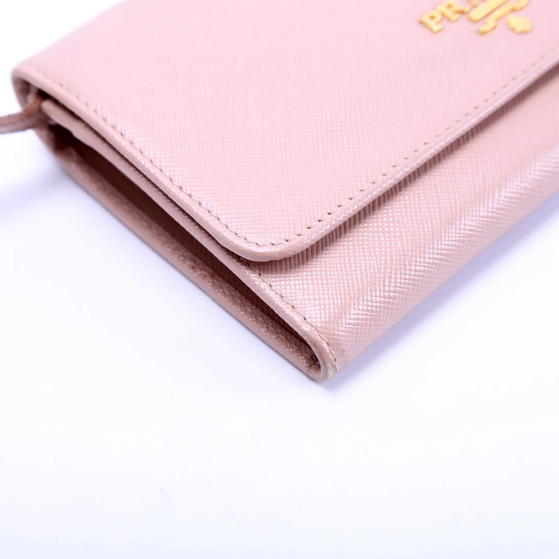 Saffiano Wallet On Strap Nude - Image 5