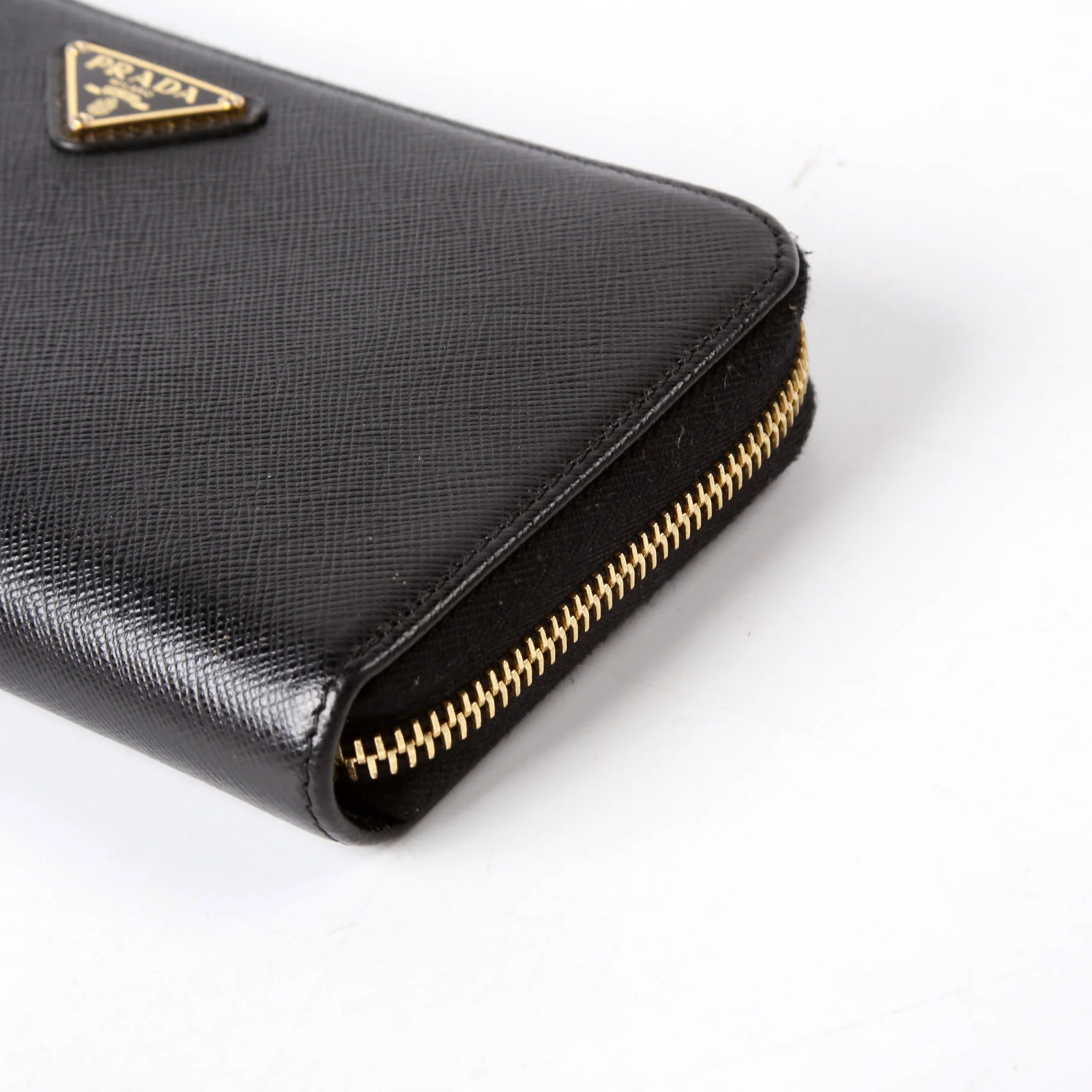 Saffiano Zip Around Wallet 1ML506 Black - Image 5