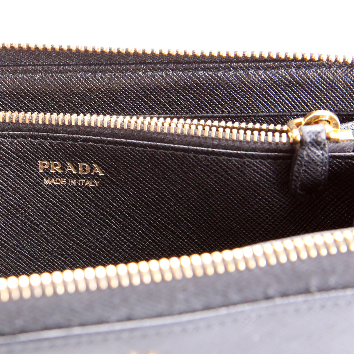 Saffiano Zip Around Wallet 1ML506 Black - Image 10