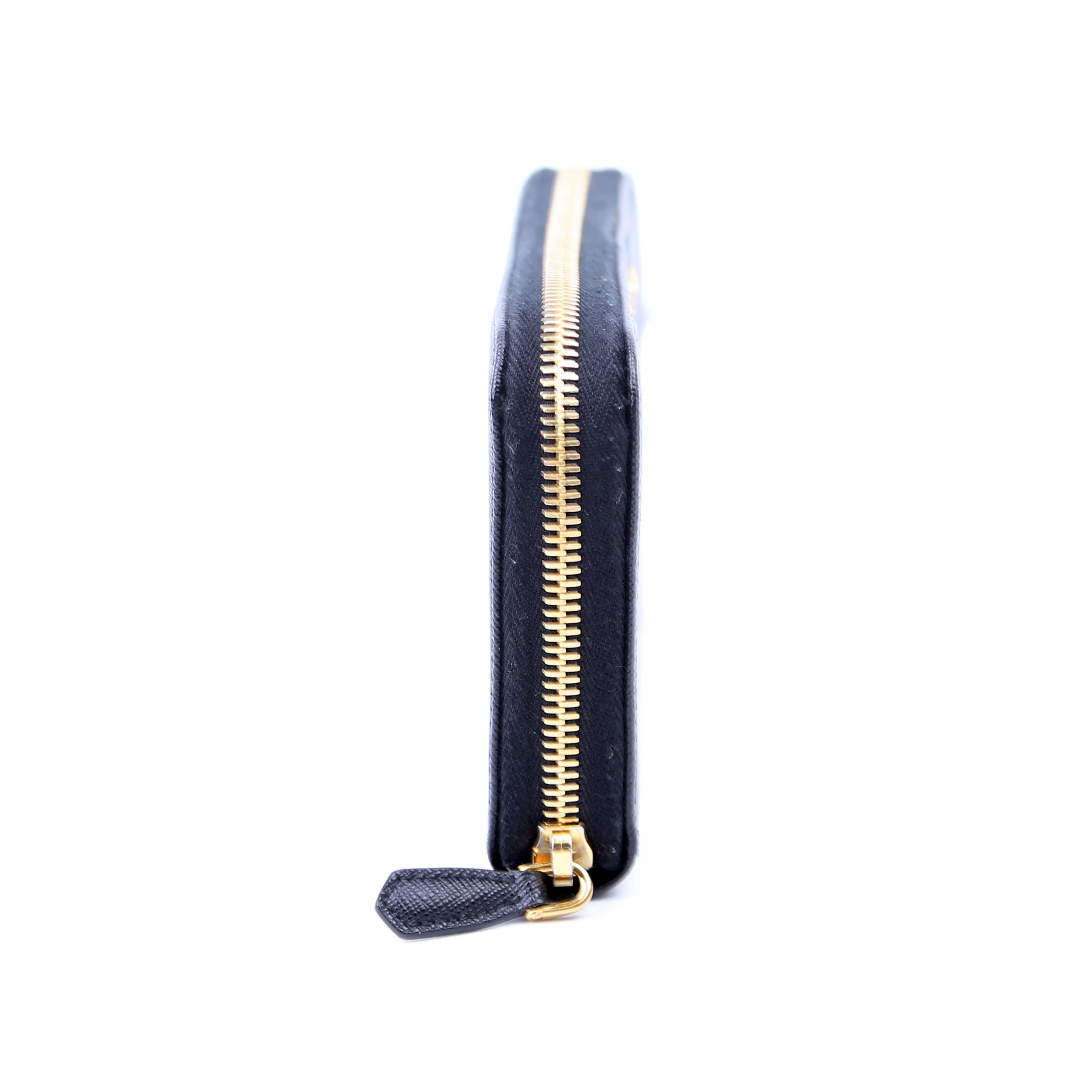 Saffiano Zip Around Wallet Black - Image 3