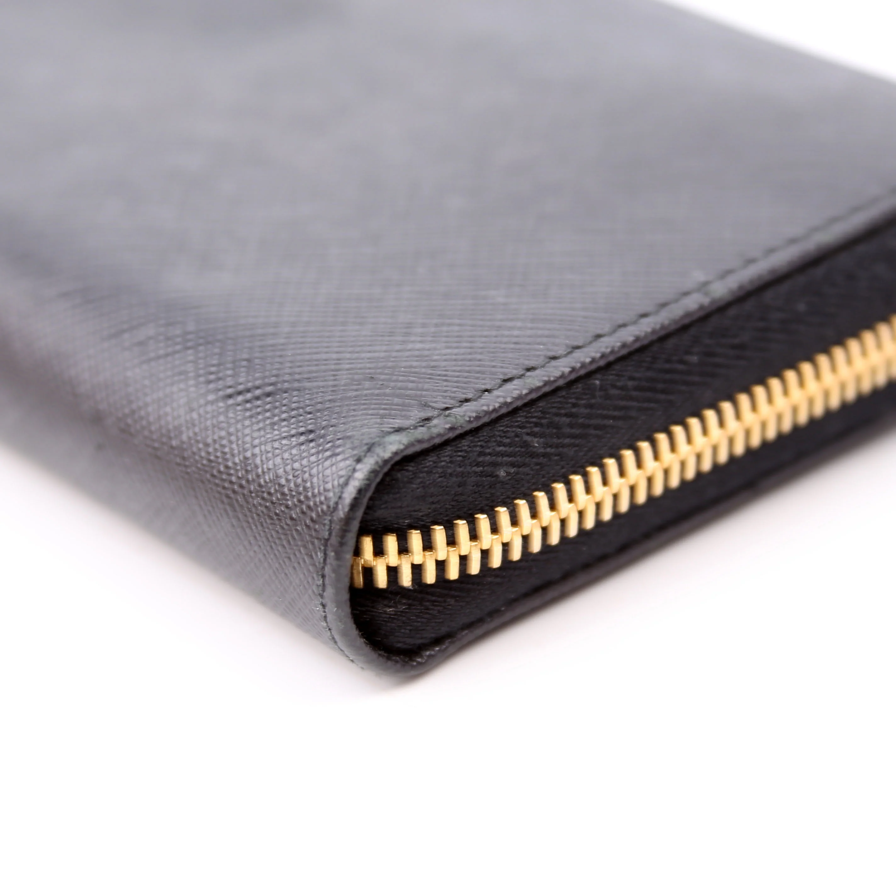 Saffiano Zip Around Wallet Black - Image 7