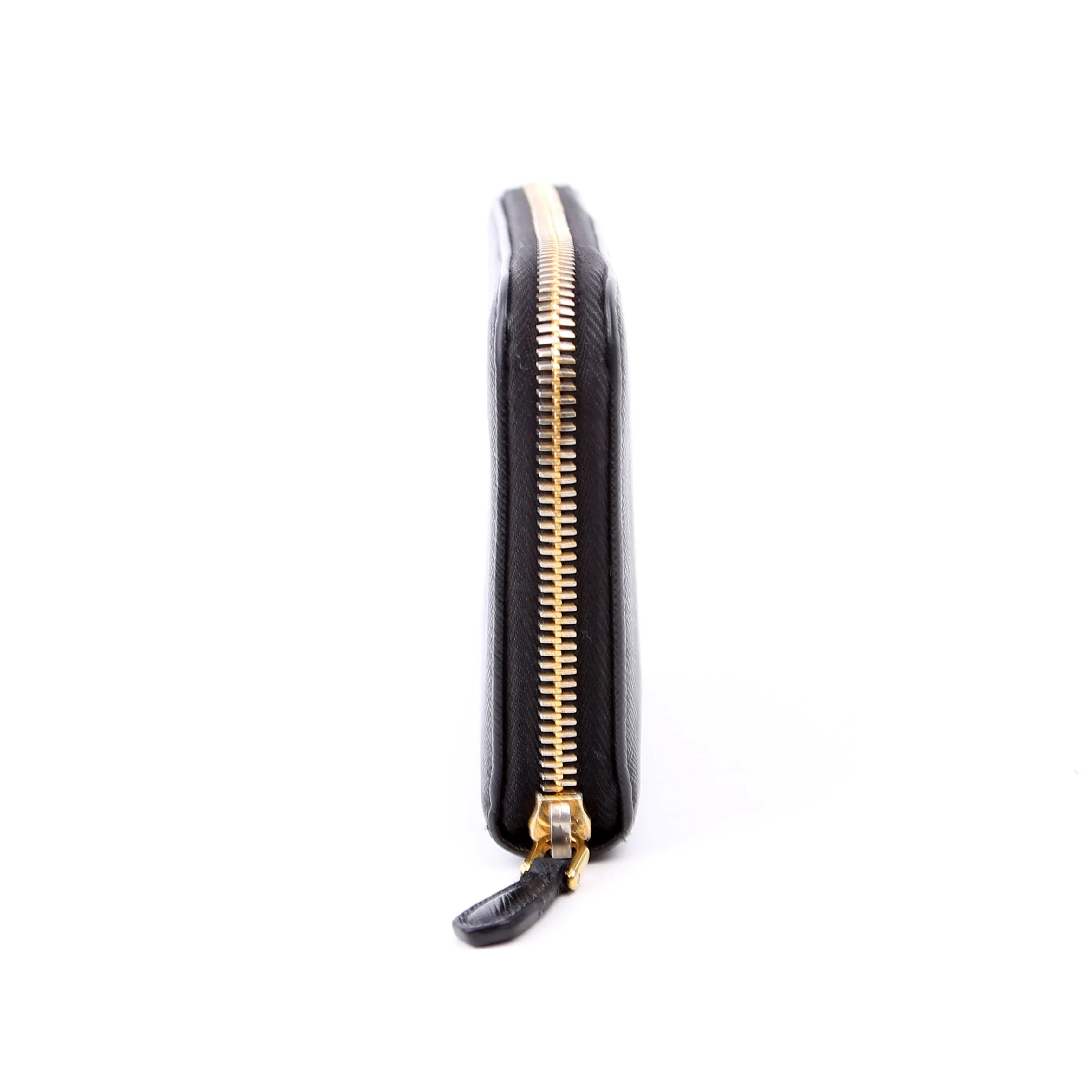 Saffiano Zip Around Wallet Black - Image 3
