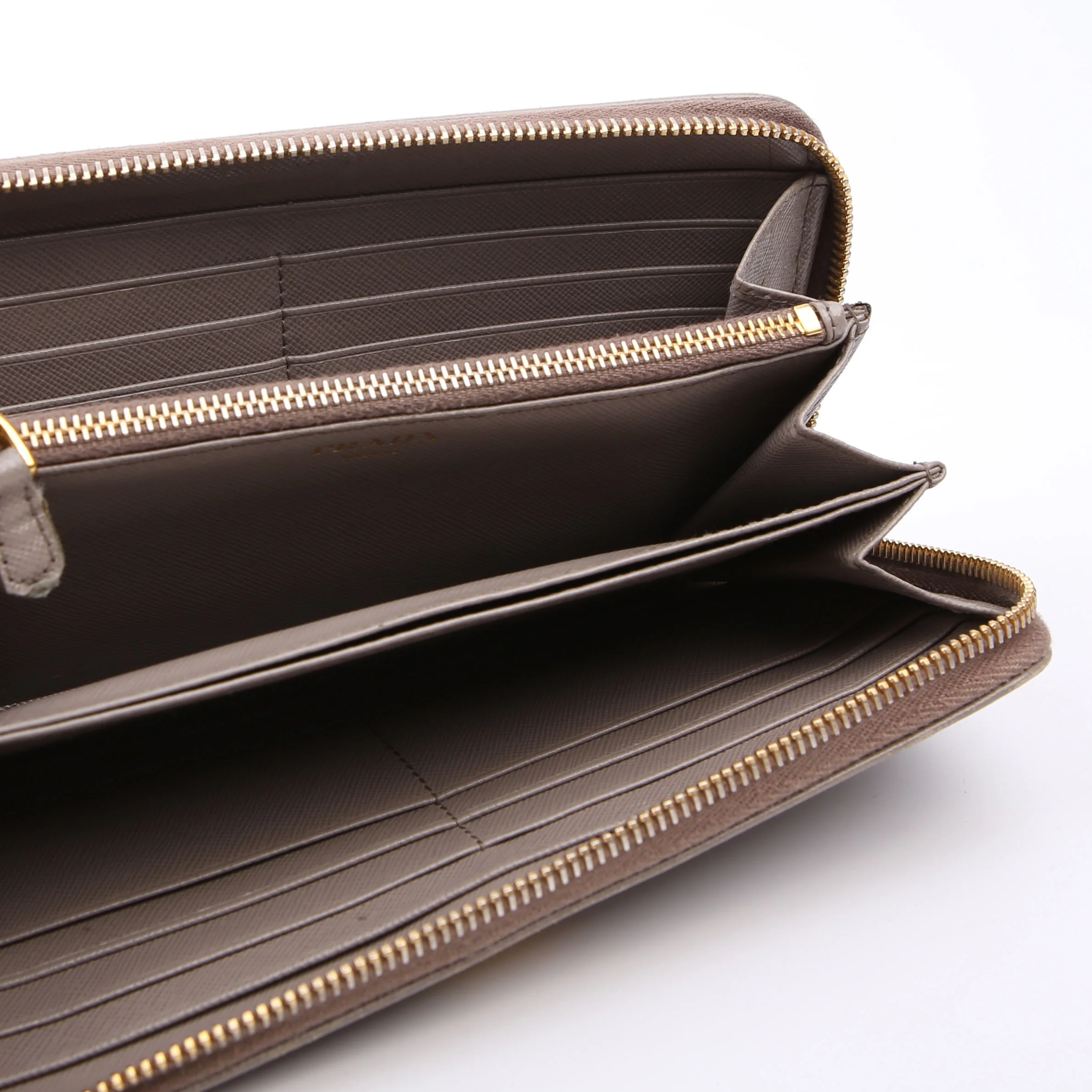 Saffiano Zip Around Wallet Black - Image 10