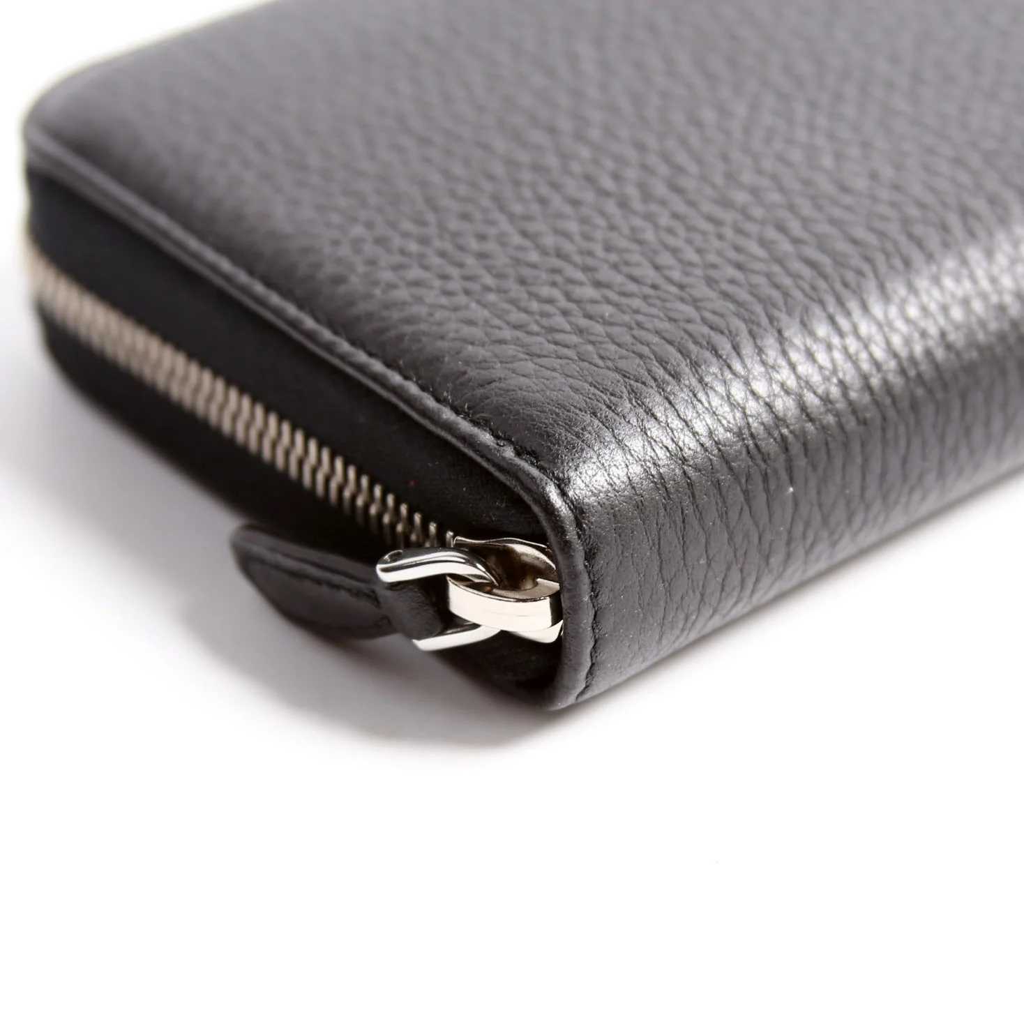 Saffiano Zip Around Wallet Black - Image 6