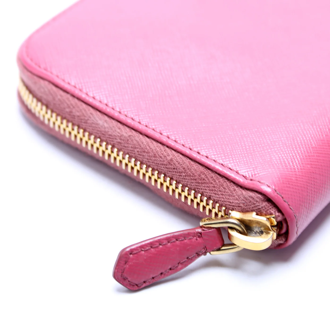 Saffiano Zip Around Wallet Pink - Image 5
