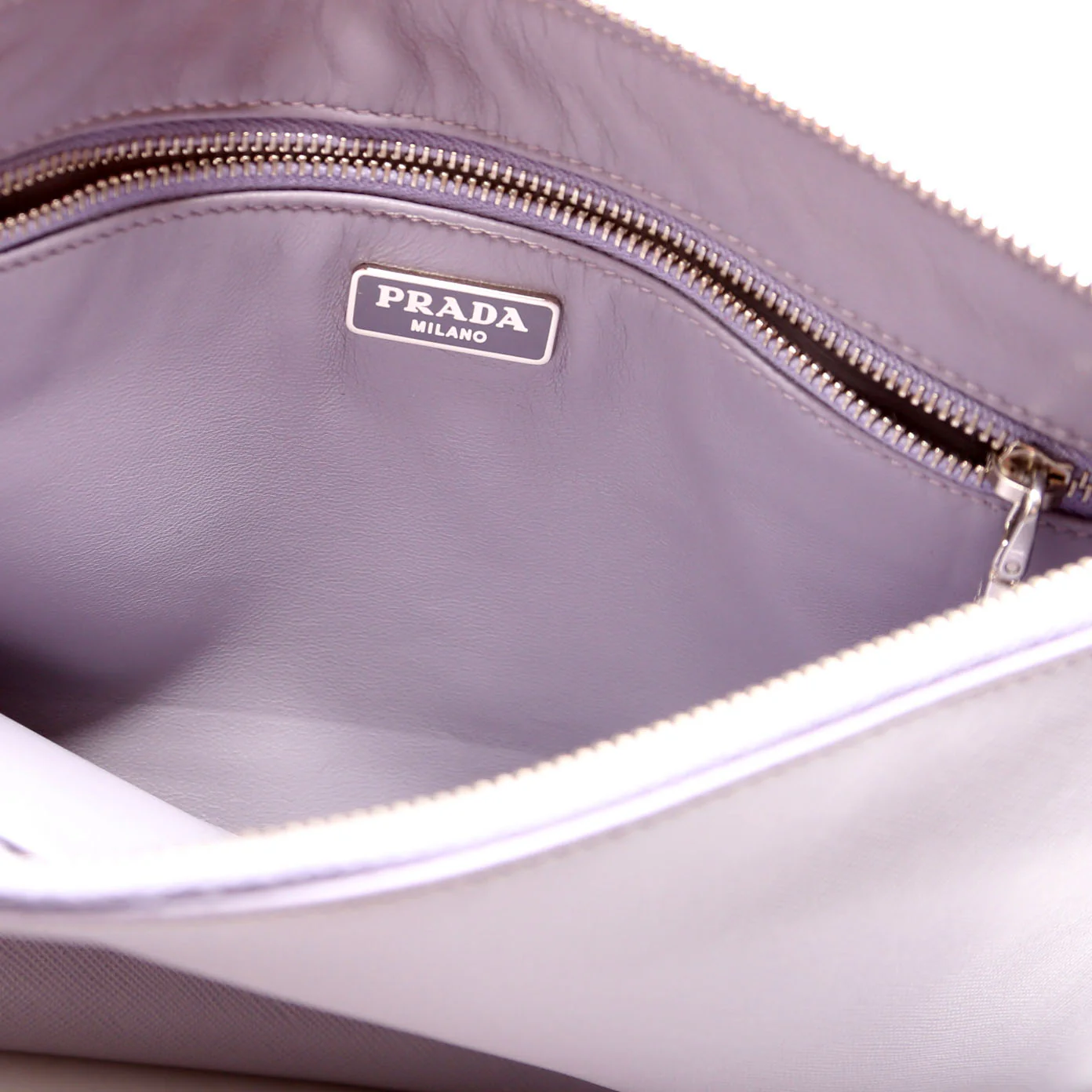 Saffiano Zip Clutch Lavender - Image 7