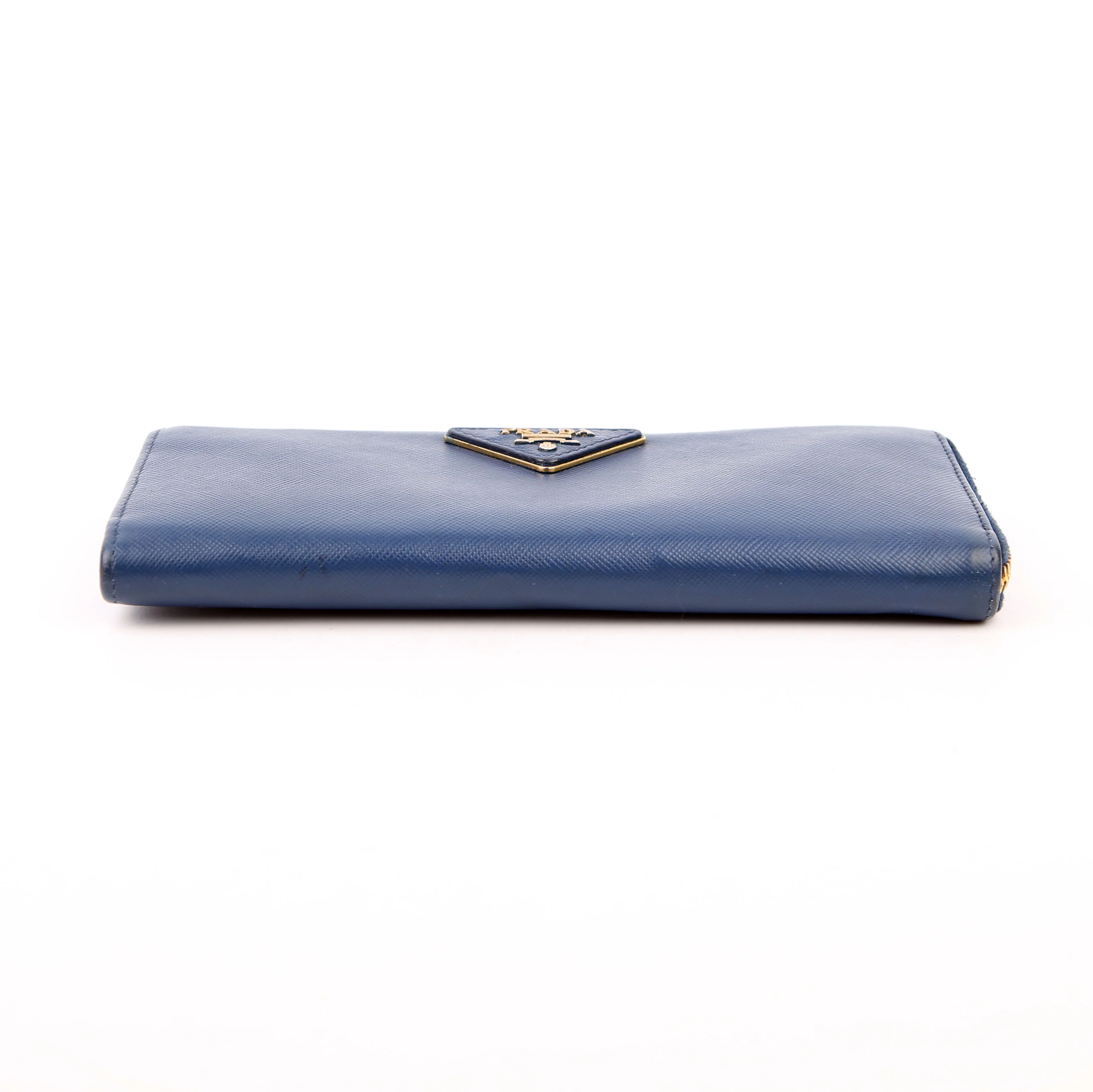 Saffiano Zip Wallet Navy - Image 4