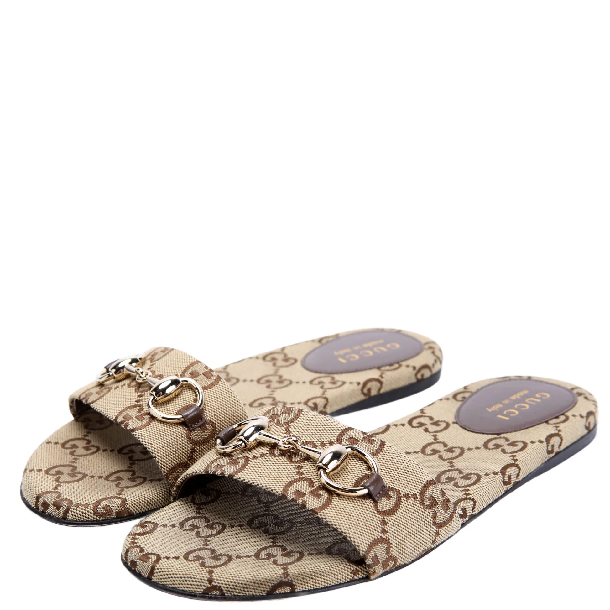 Saiga Horsebit Slide Sandals Size 36